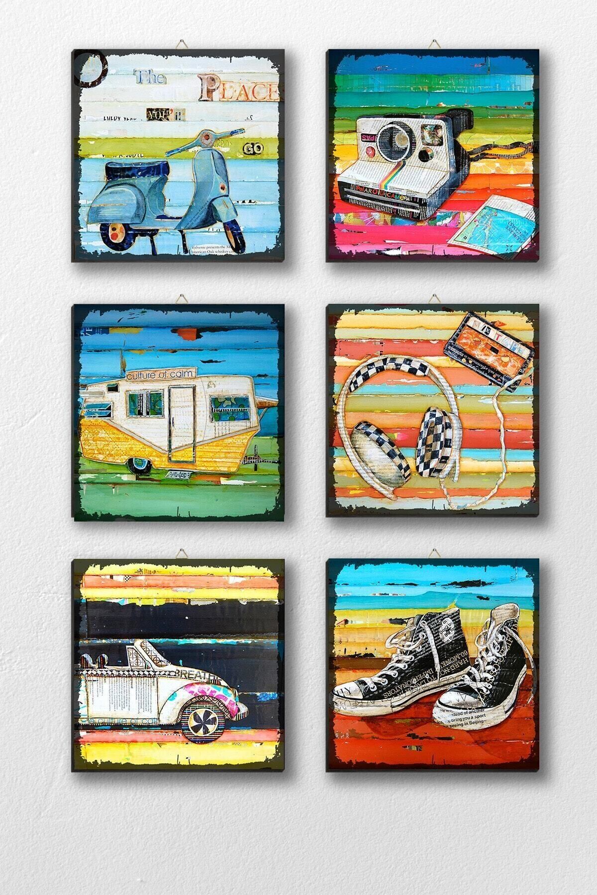 Nostalji Unutulmazlar Serisi 6'lı Pano Seti