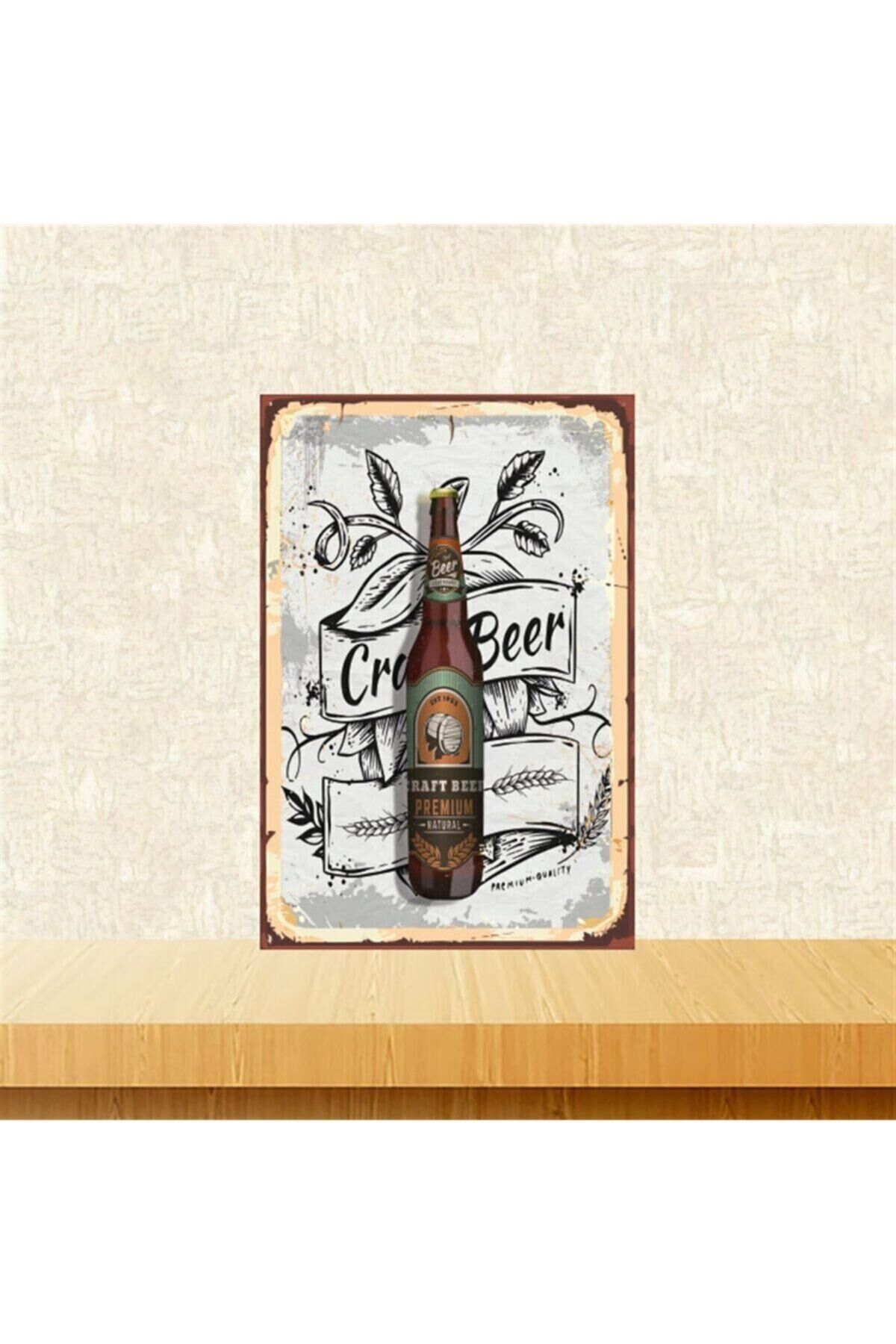 Craft Beer 20-30 Cm Retro Ahşap Tablo Tkfx5235