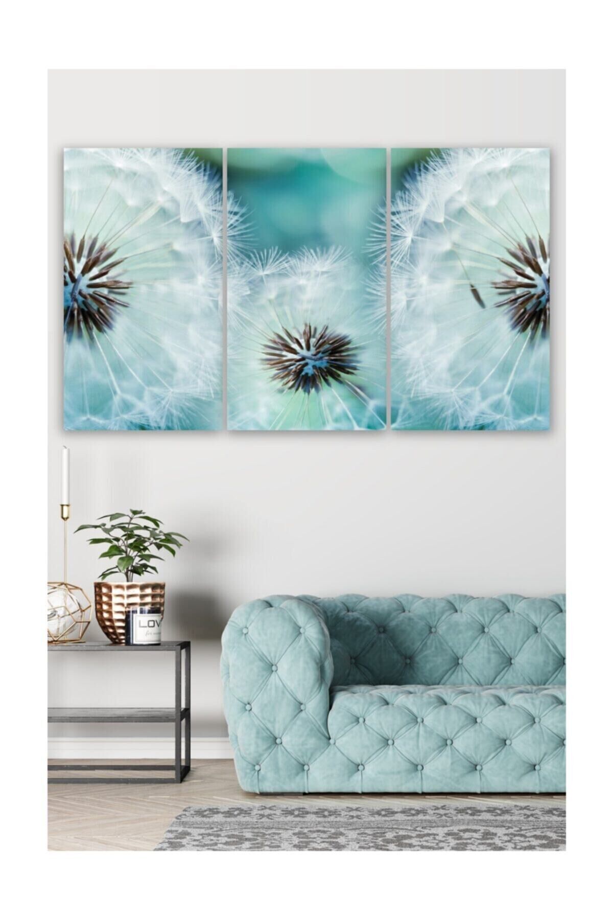 Hediyelik,dekoratif- Karahindibalar 3 Parça Mdf Tablo