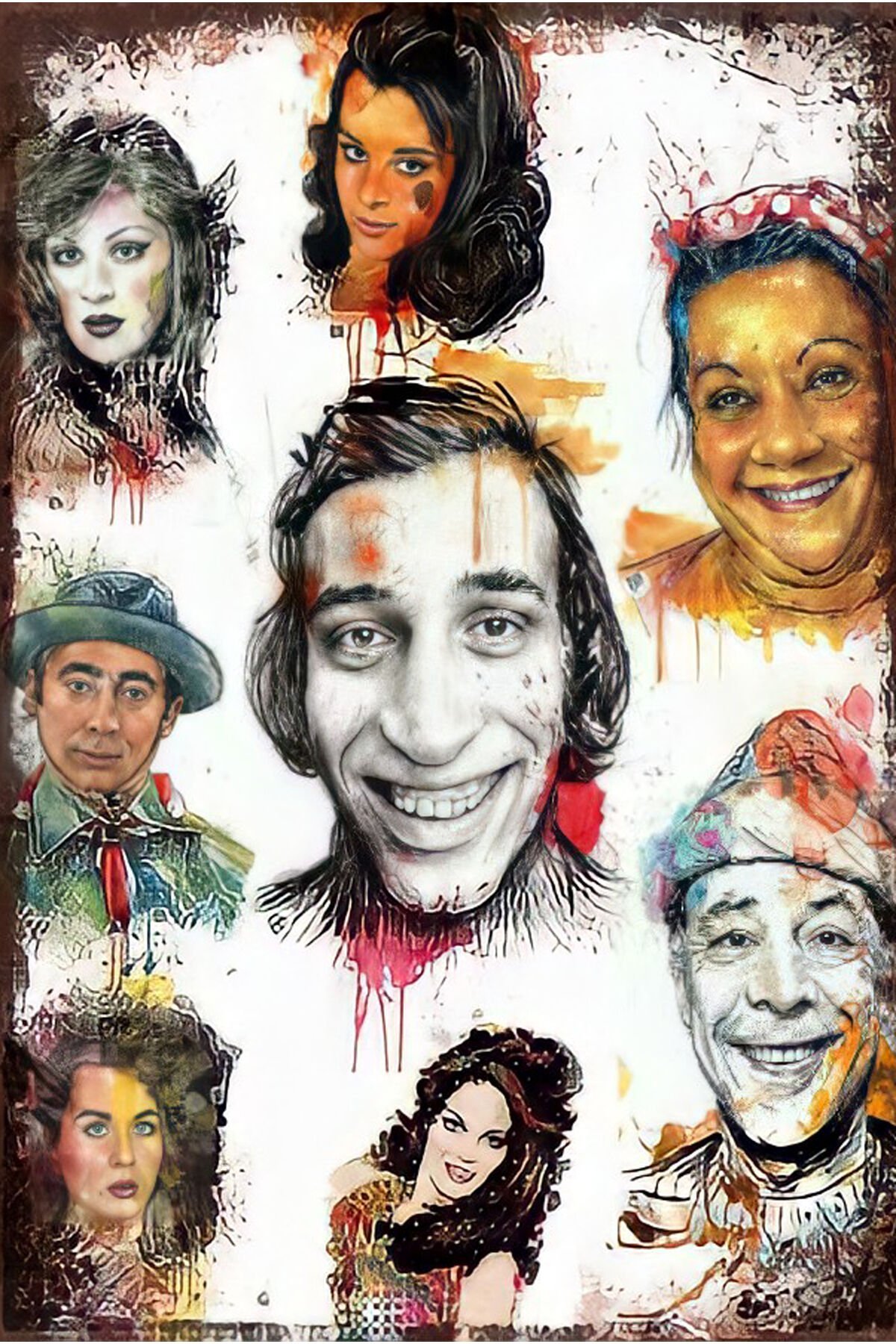 Yeşilçam Temalı Retro Ahşap Poster