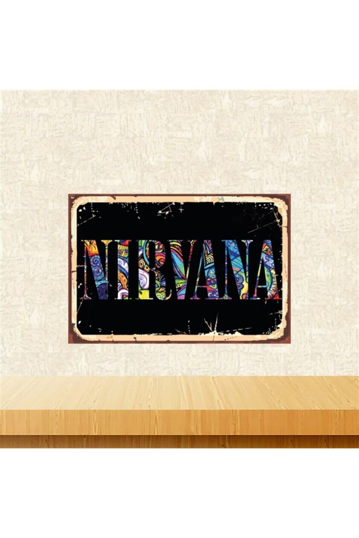 Nirvana Tasarımlı 20-30 cm Retro Ahşap Tablo Tkfx5381