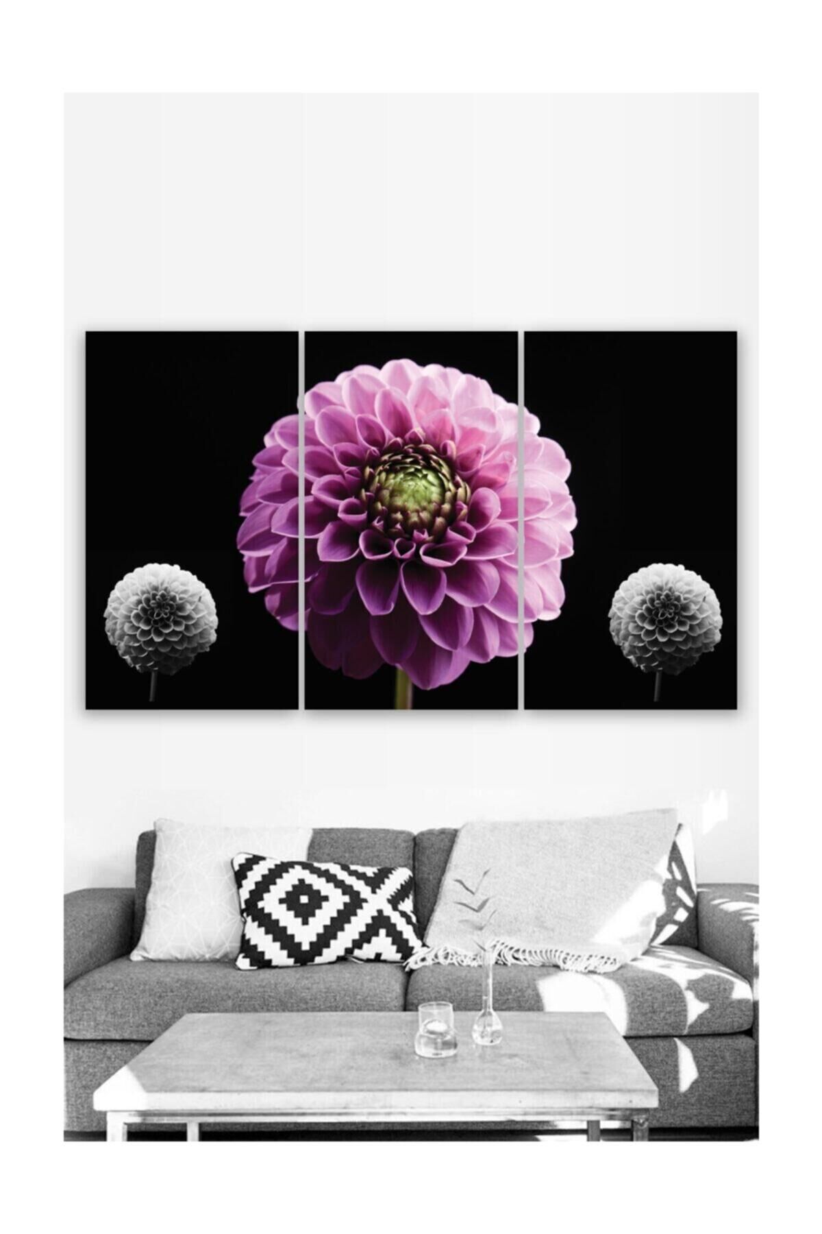 Hediyelik,dekoratif- Bahar Çiçekleri 3 Parça Mdf Tablo 4