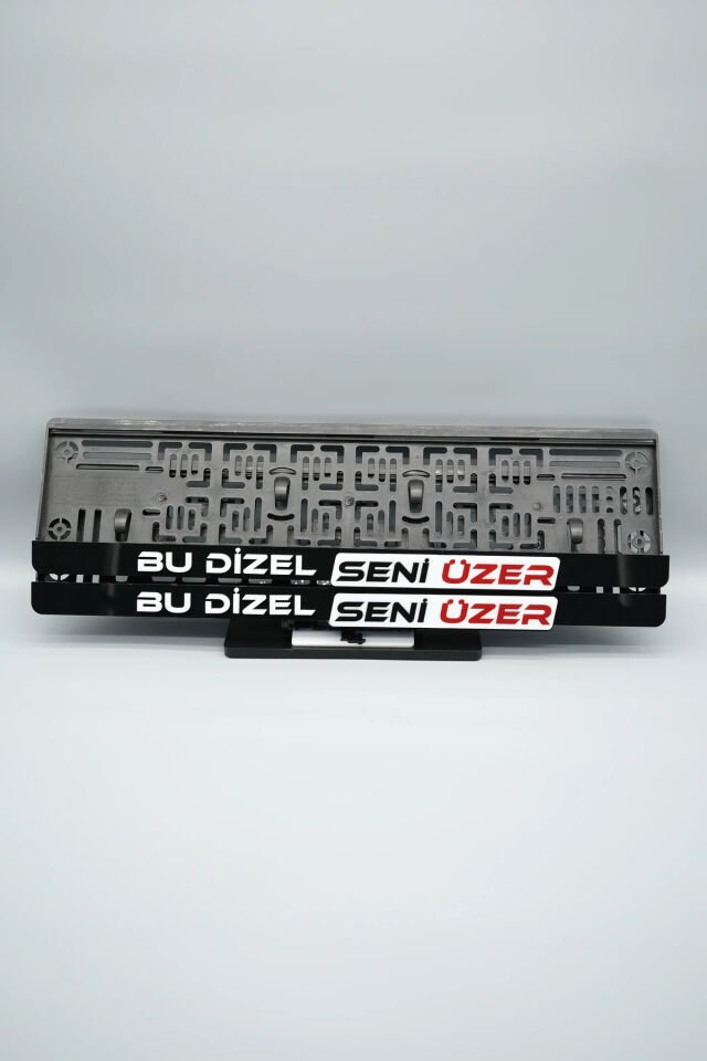 BU DİZEL SENİ ÜZER YAZILI 3D KABARTMALI PLEKSİ ARABA PLAKALIĞI