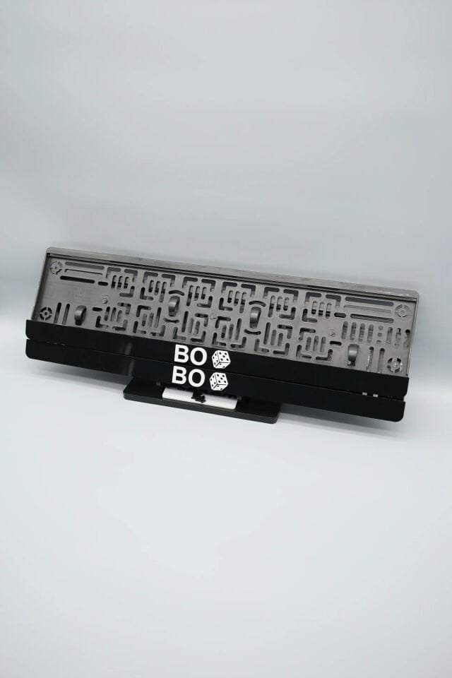 BO ZAR 3D KABARTMALI PLEKSİ ARABA PLAKALIĞI