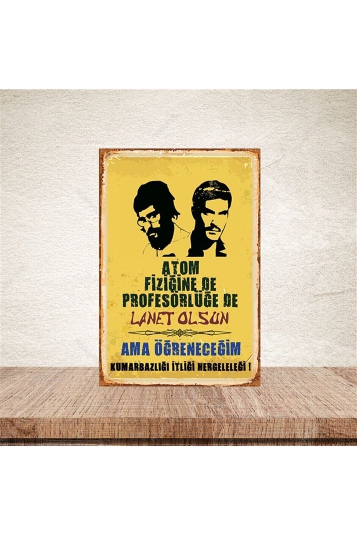 Lanet Olsun 20x30cm Retro Ahşap Poster