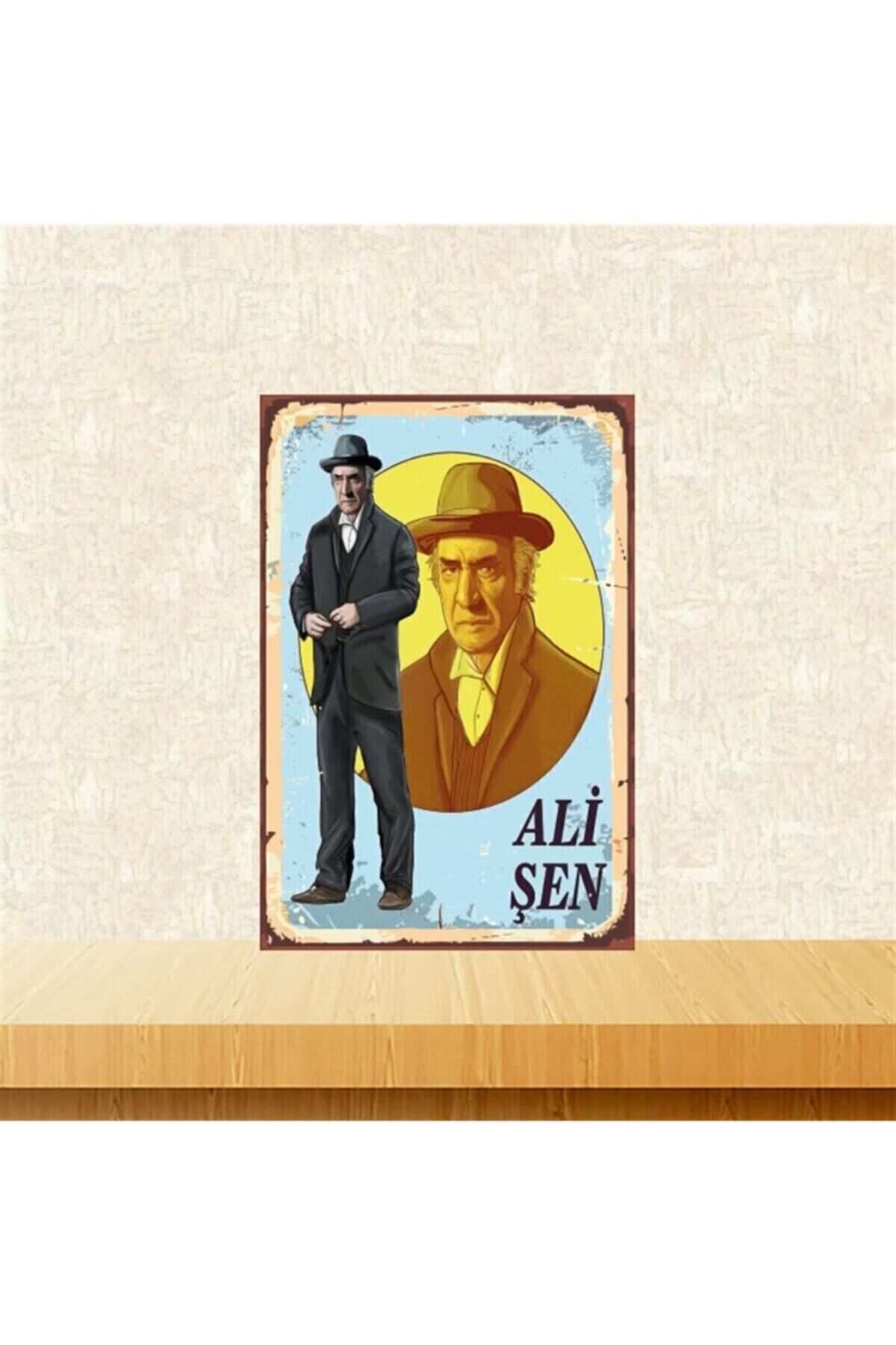 Ali Şen 20-30 Cm Retro Ahşap Tablo Tkfx4930