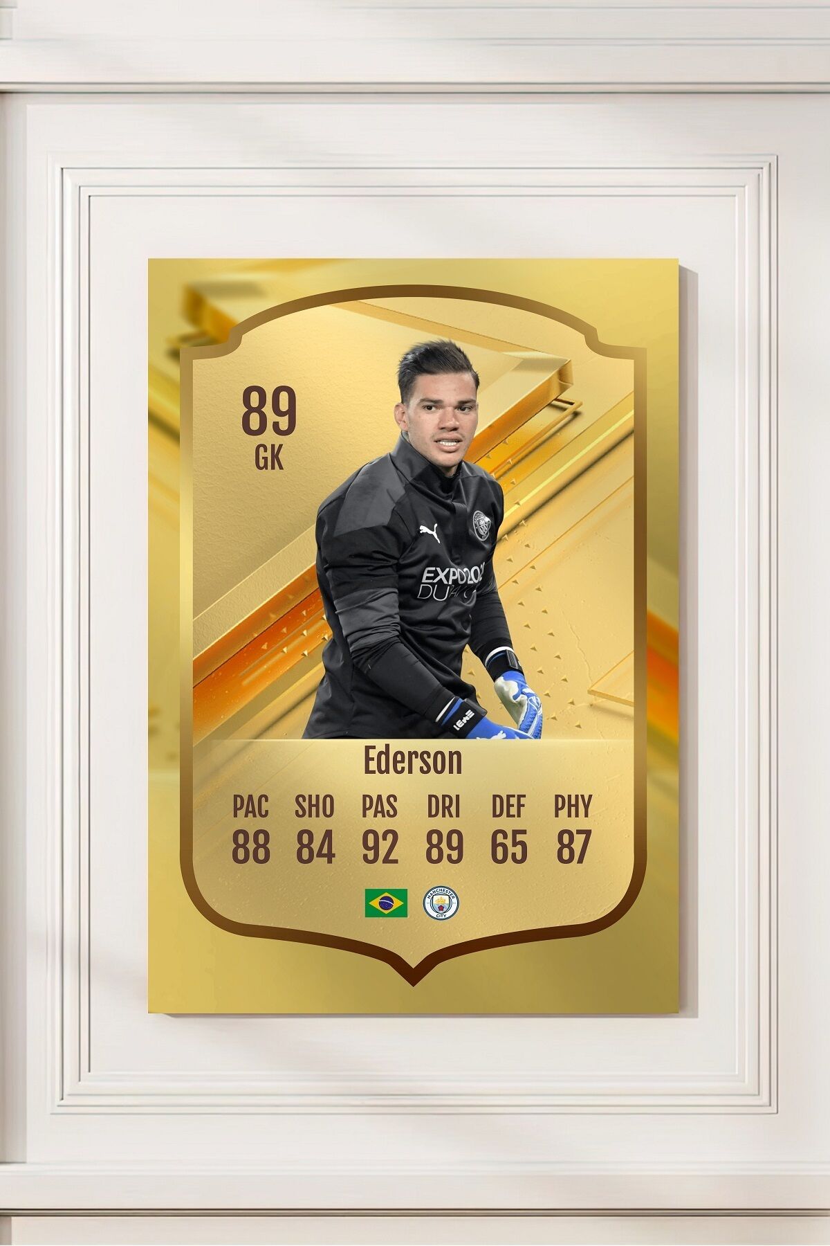 Futbolcu Fut Card mdf tablo serisi seti