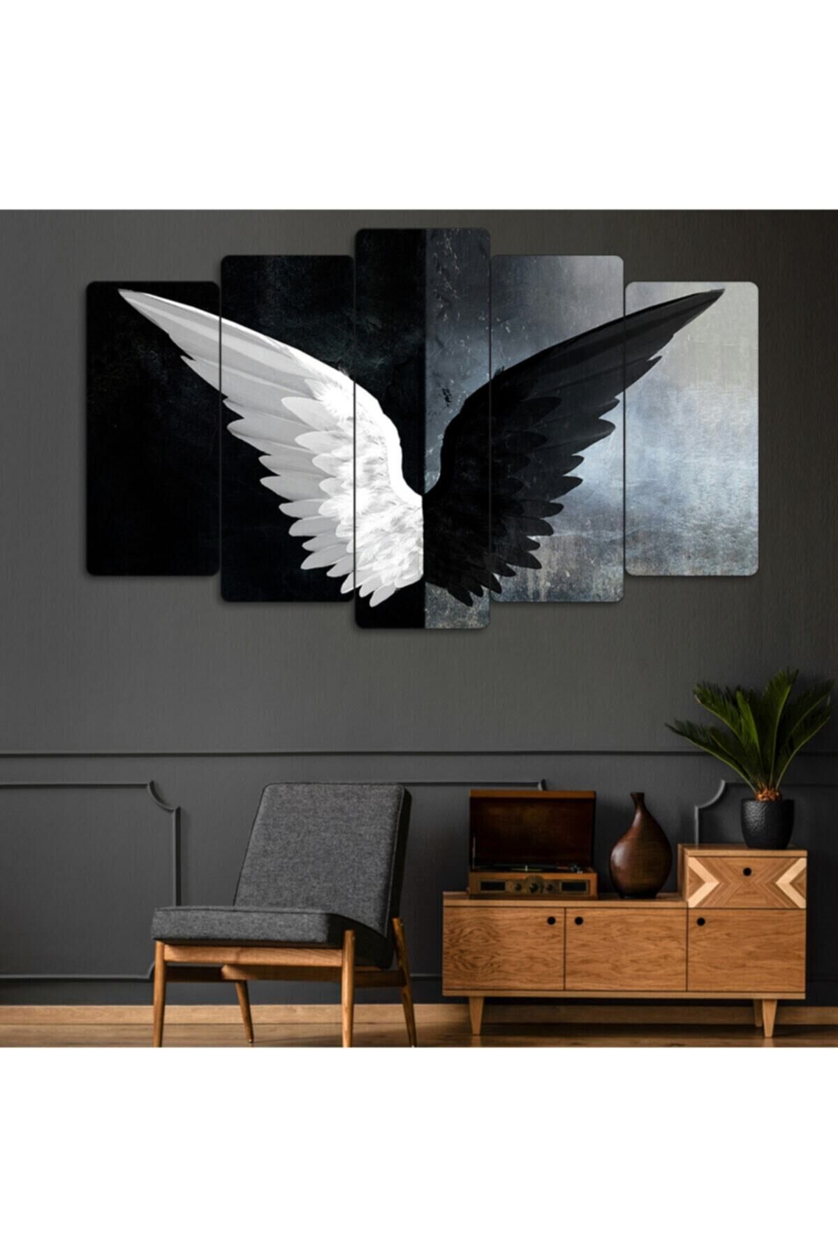 Melek Kanadı 5 Parçalı Tablo