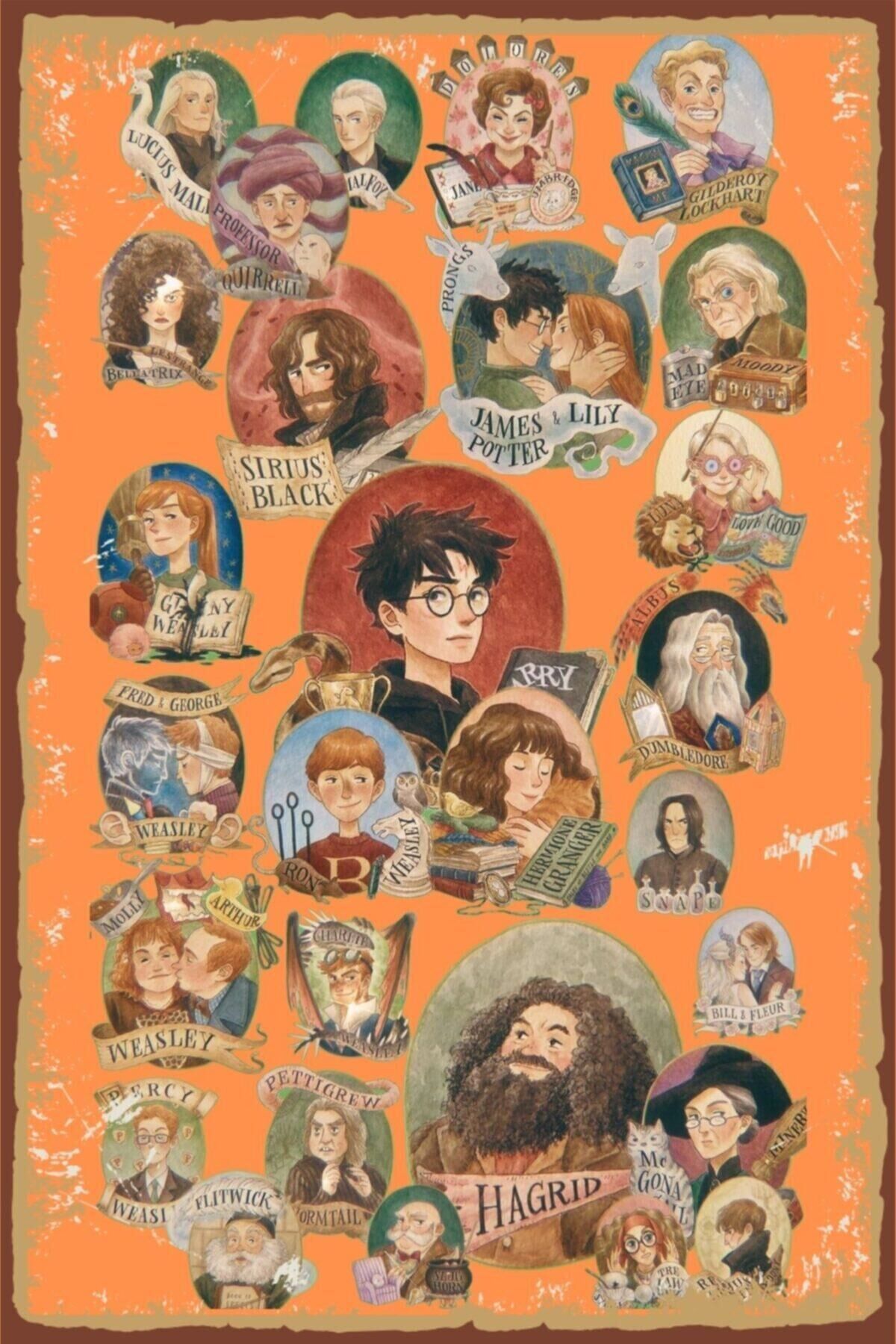 Harry Retro Ahşap Poster