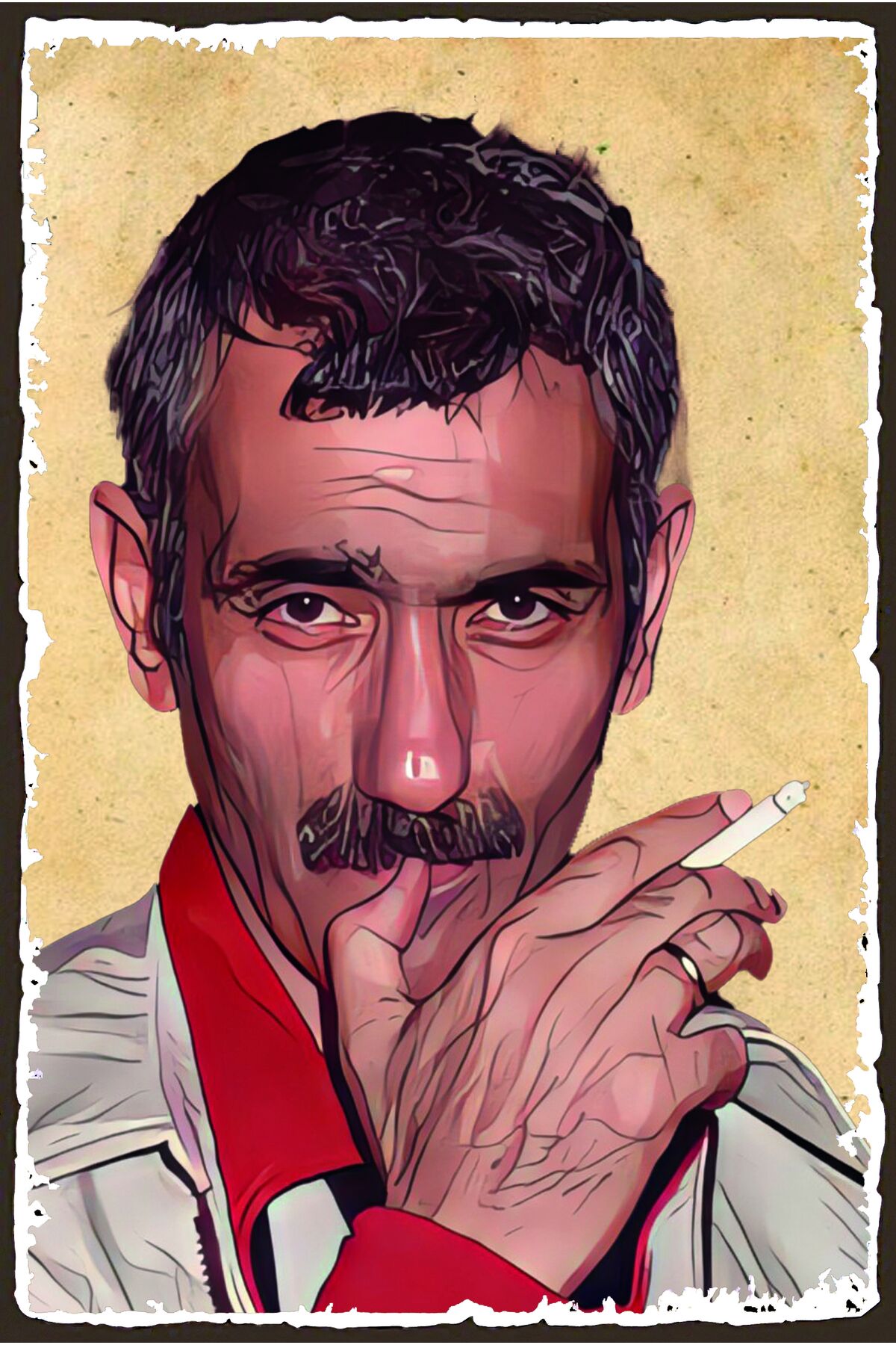 Yılmaz Güney Temalı Retro Ahşap Poster