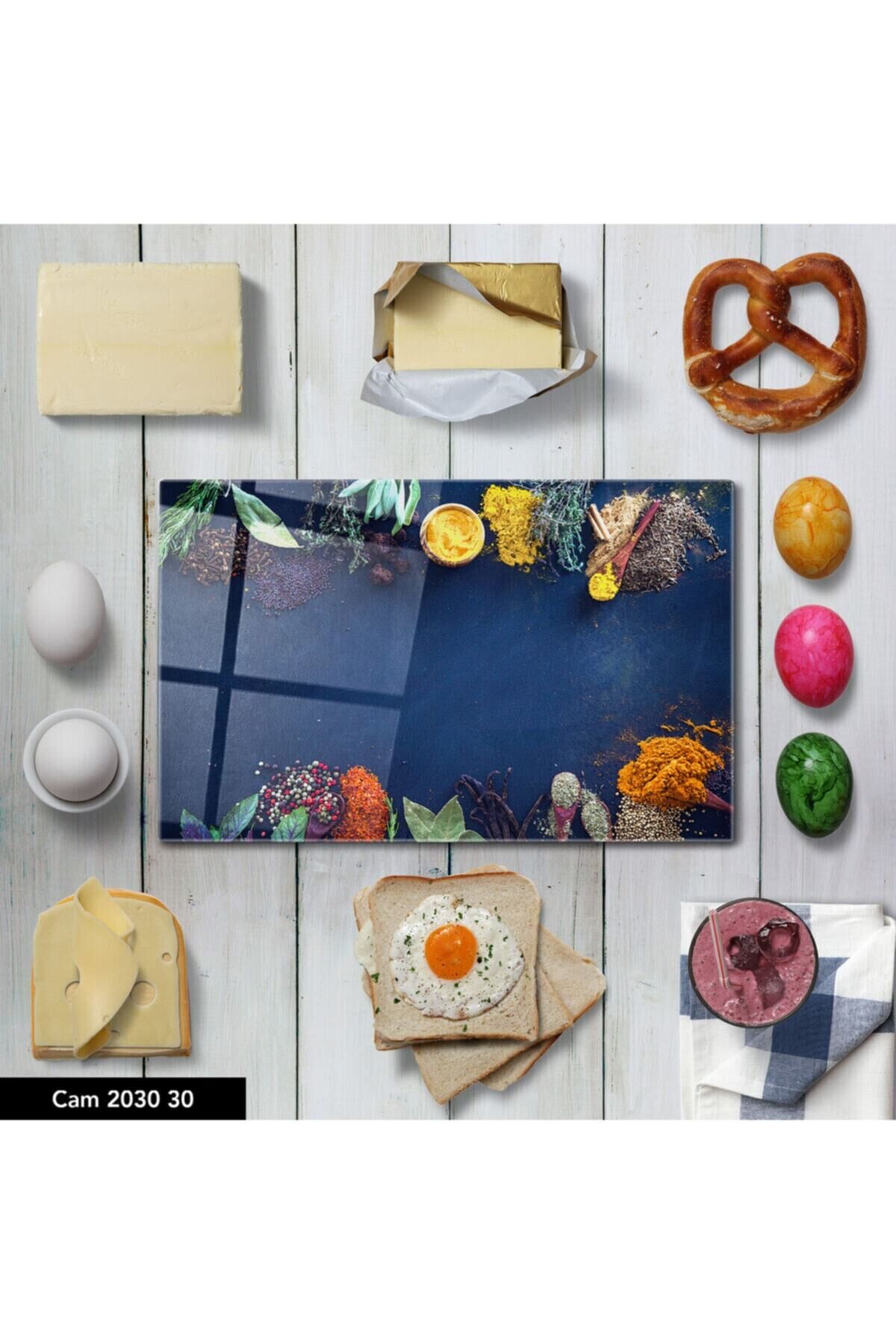 Hediyelik,dekoratif- Altın Yapraklar 3 Parça Mdf Tablo 2