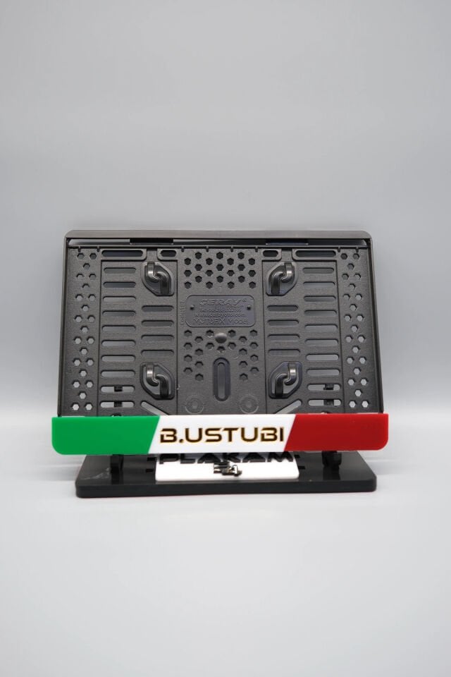 İTALYA TEMALI KİŞİYE ÖZEL GOLD İSİMLİ PLEKSİ MOTOR PLAKALIĞI