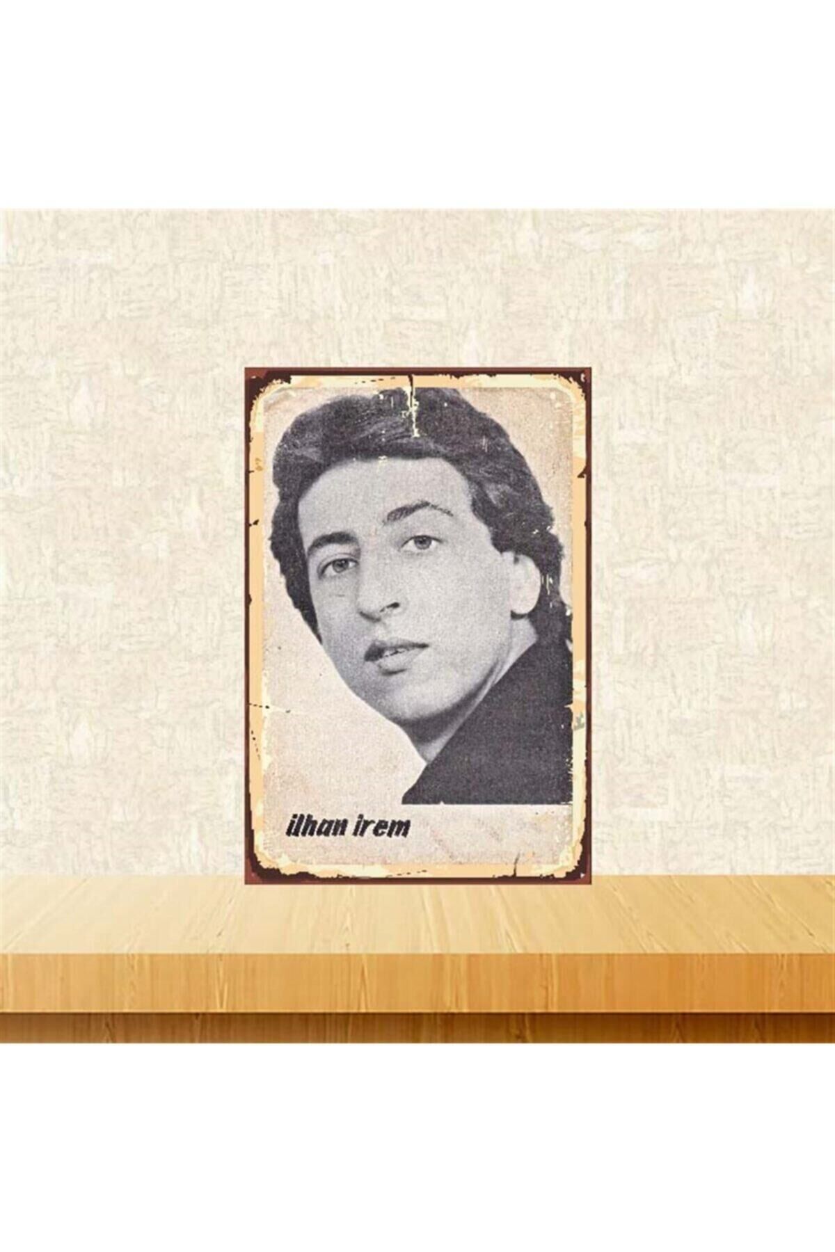 İlhan İrem Retro Ahşap Poster
