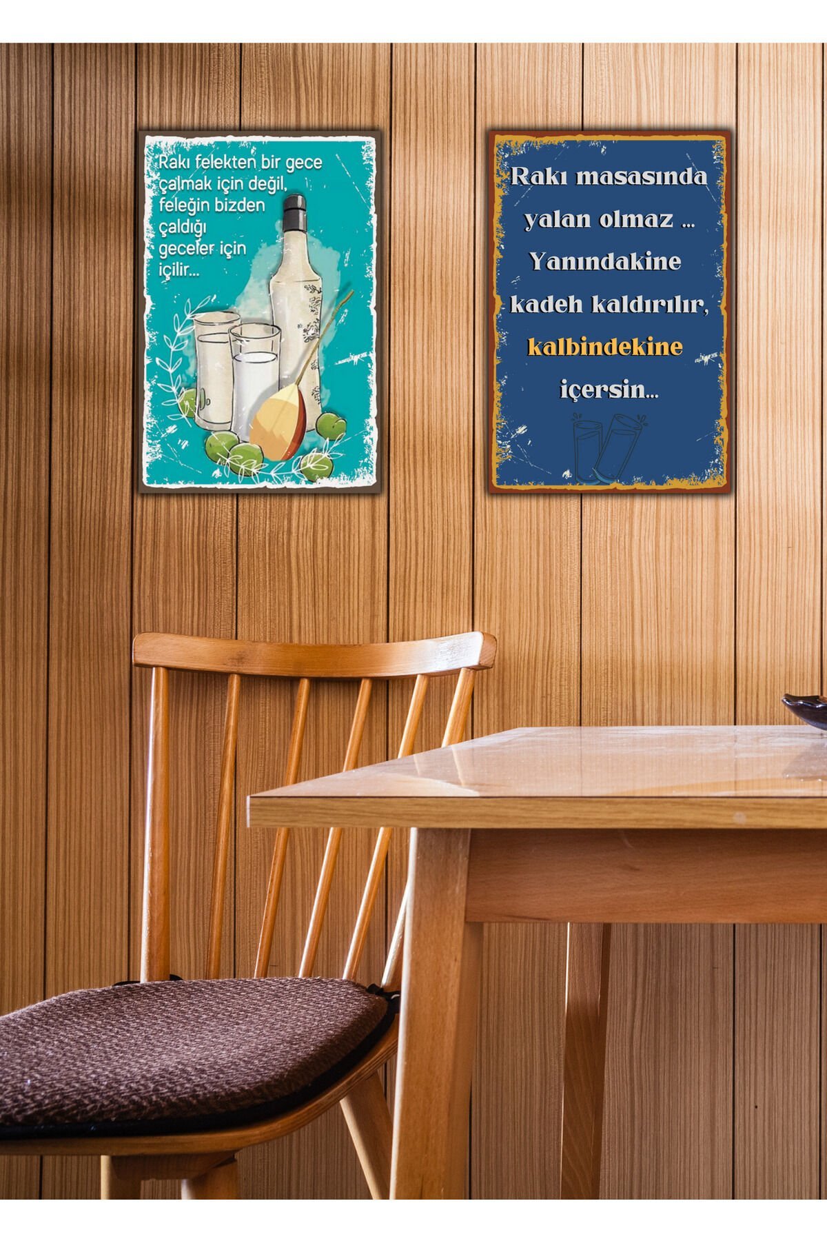 2'li Ahşap Poster Set (20x30cm)