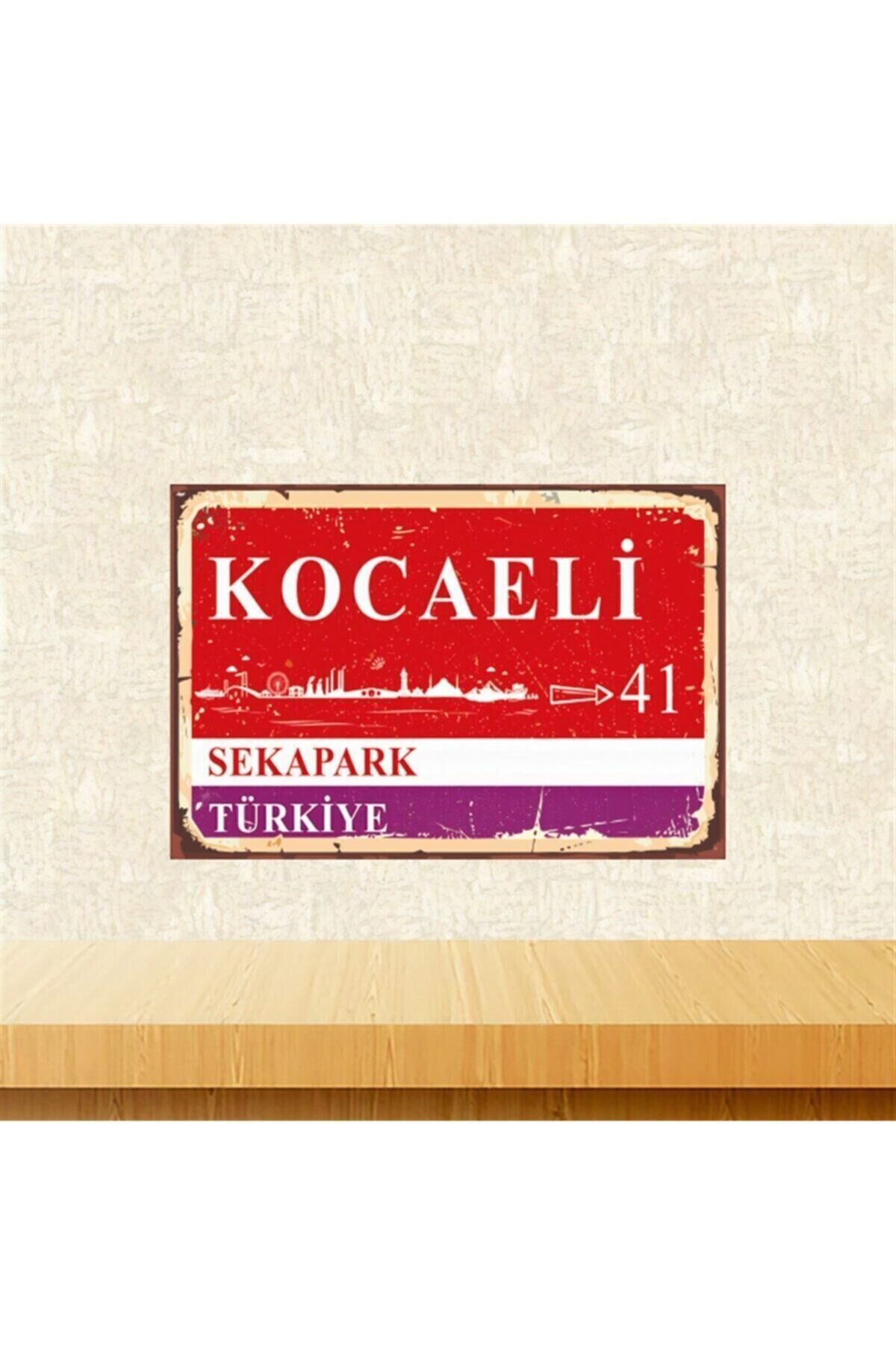Kocaeli Sekapark Retro Ahşap Tablo Tkfx5772