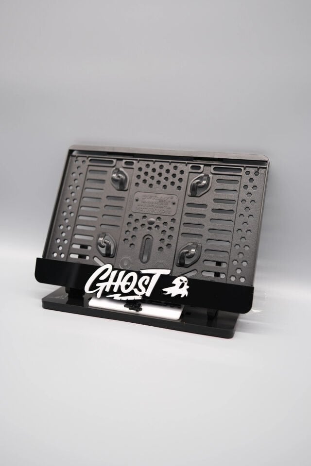 GHOST 3D KABARTMALI PLEKSİ MOTOR PLAKALIĞI