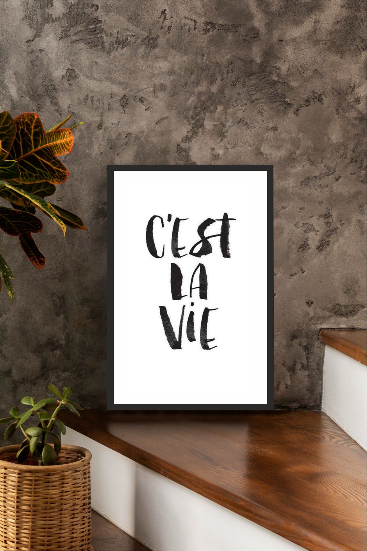 Home Yazılı Ahşap Mdf Çerçeve Görünümlü Mdf Tablo