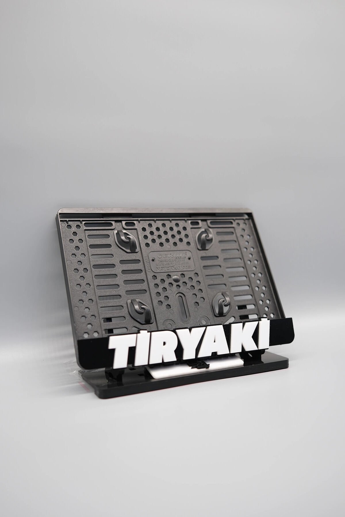 TİRYAKİ 3D KABARTMALI PLEKSİ MOTOR PLAKALIĞI