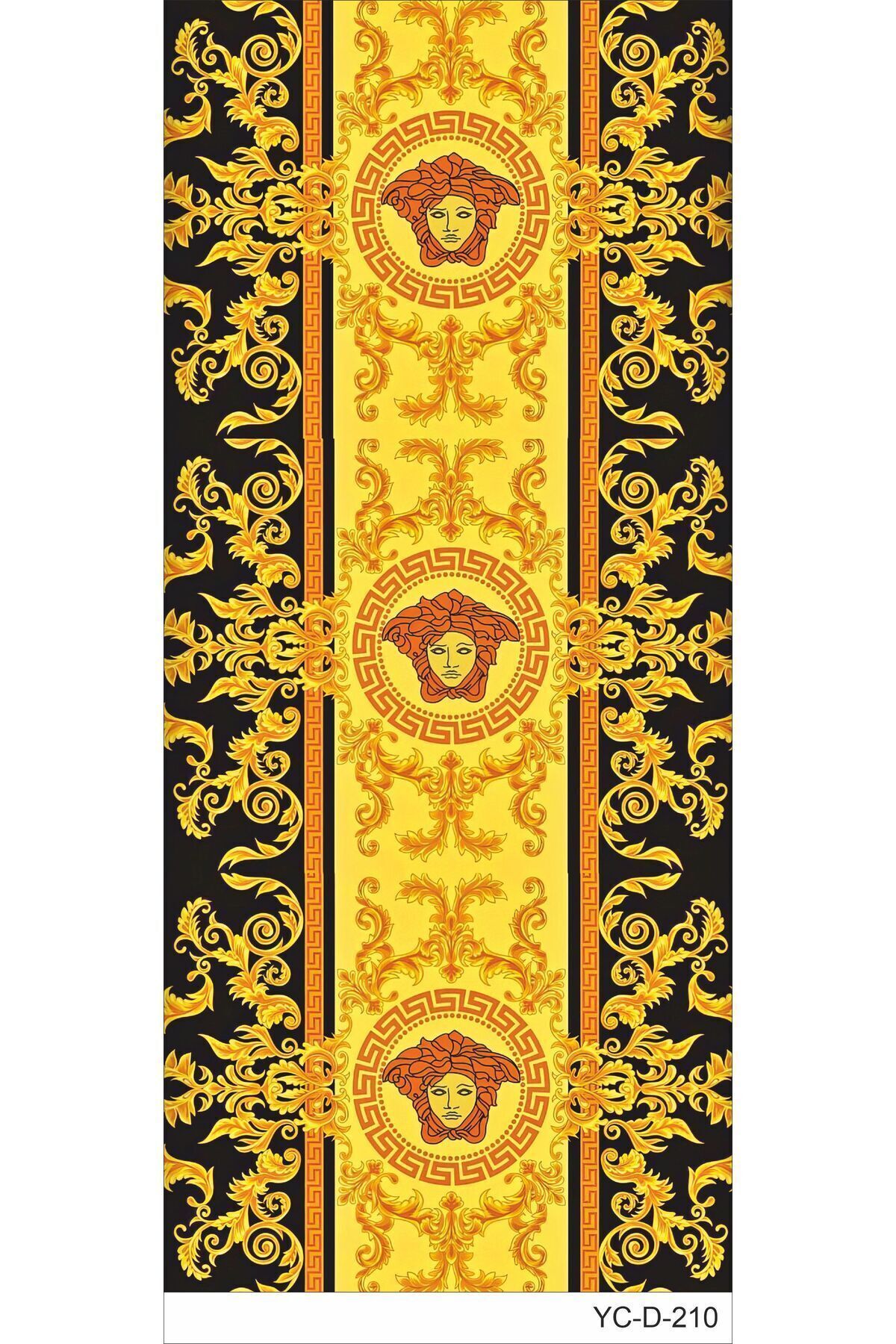 Araç Kapı Direk Kaplama Folyosu Desenli (Sağ Sol Takım) (2 Adet) - 22x50 Cm