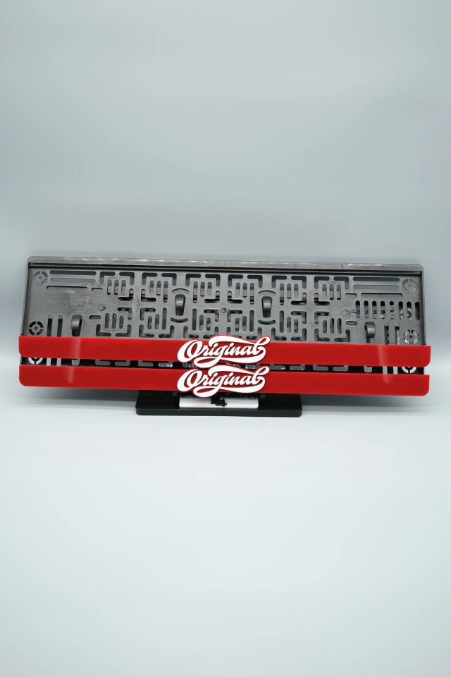 ORİGİNAL YAZILI 3D KABARTMALI PLEKSİ ARABA PLAKALIĞI