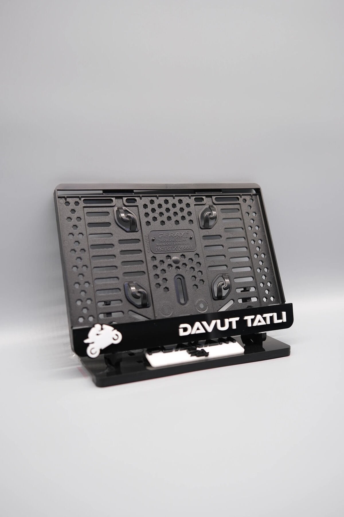 EVRİM RACING MODEL KİŞİYE ÖZEL İSİMLİ PLEKSİ MOTOR PLAKALIĞI