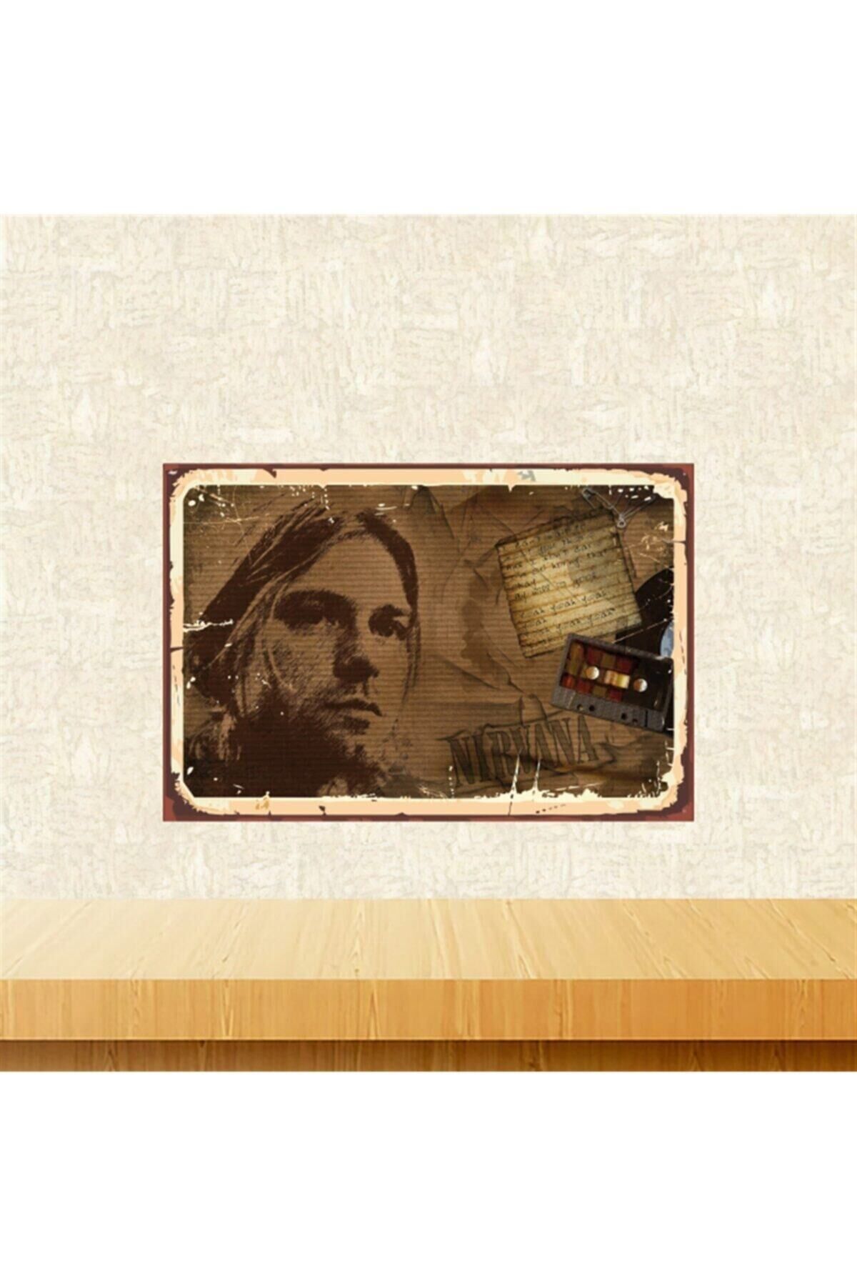 Nirvana 20-30 cm Retro Ahşap Tablo Tkfx5383