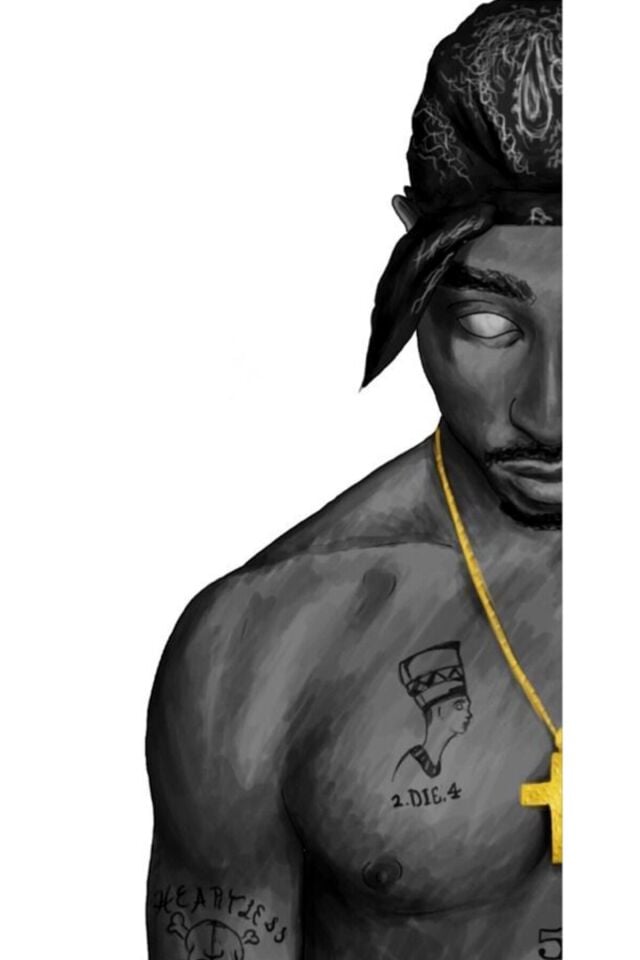 Tupac 6'lı Ahşap Duvar Poster Seti - Hbb Özel Seri