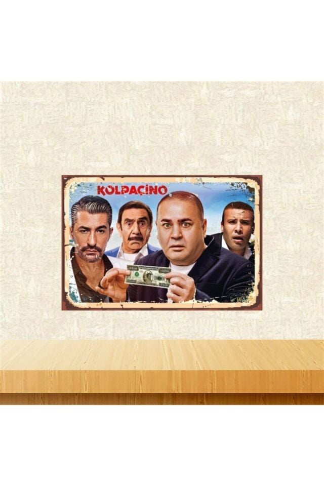 Kolpaçino 20-30 Cm Retro Ahşap Poster Tkfx4374