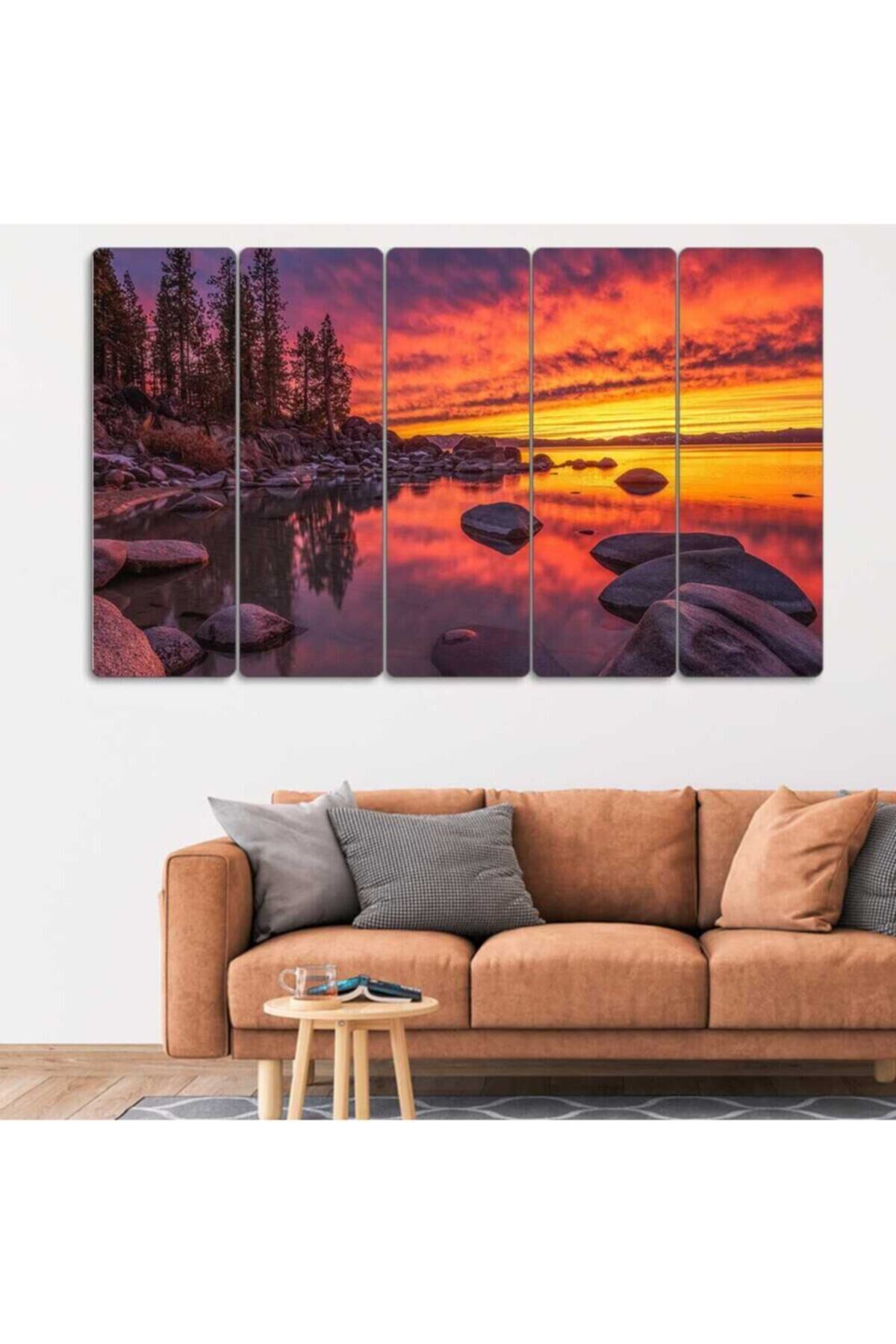 Tahoe Gölü - 5 Parçalı Tablo