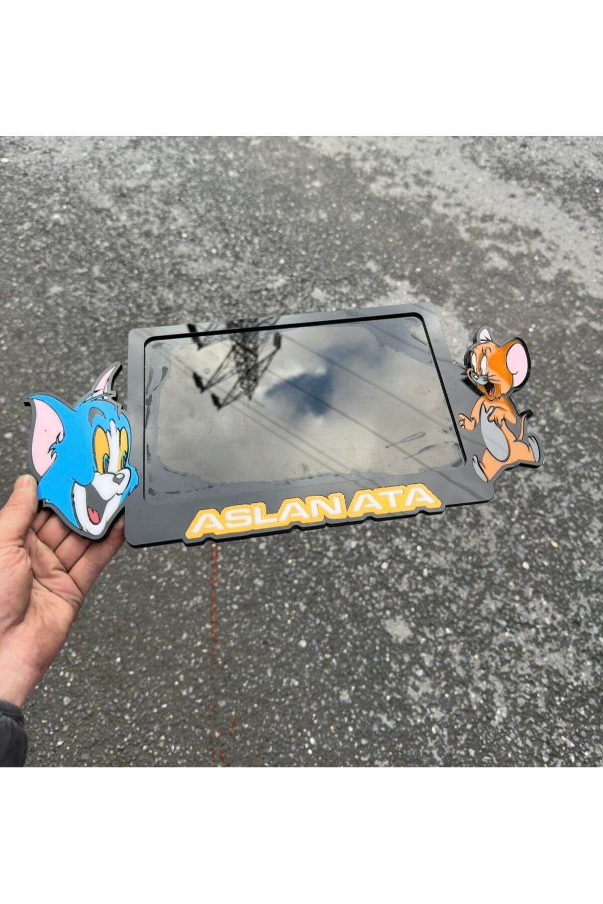 Motor Pleksi Plakalık ÖZEL TASARIM ( TOMY & JERY)