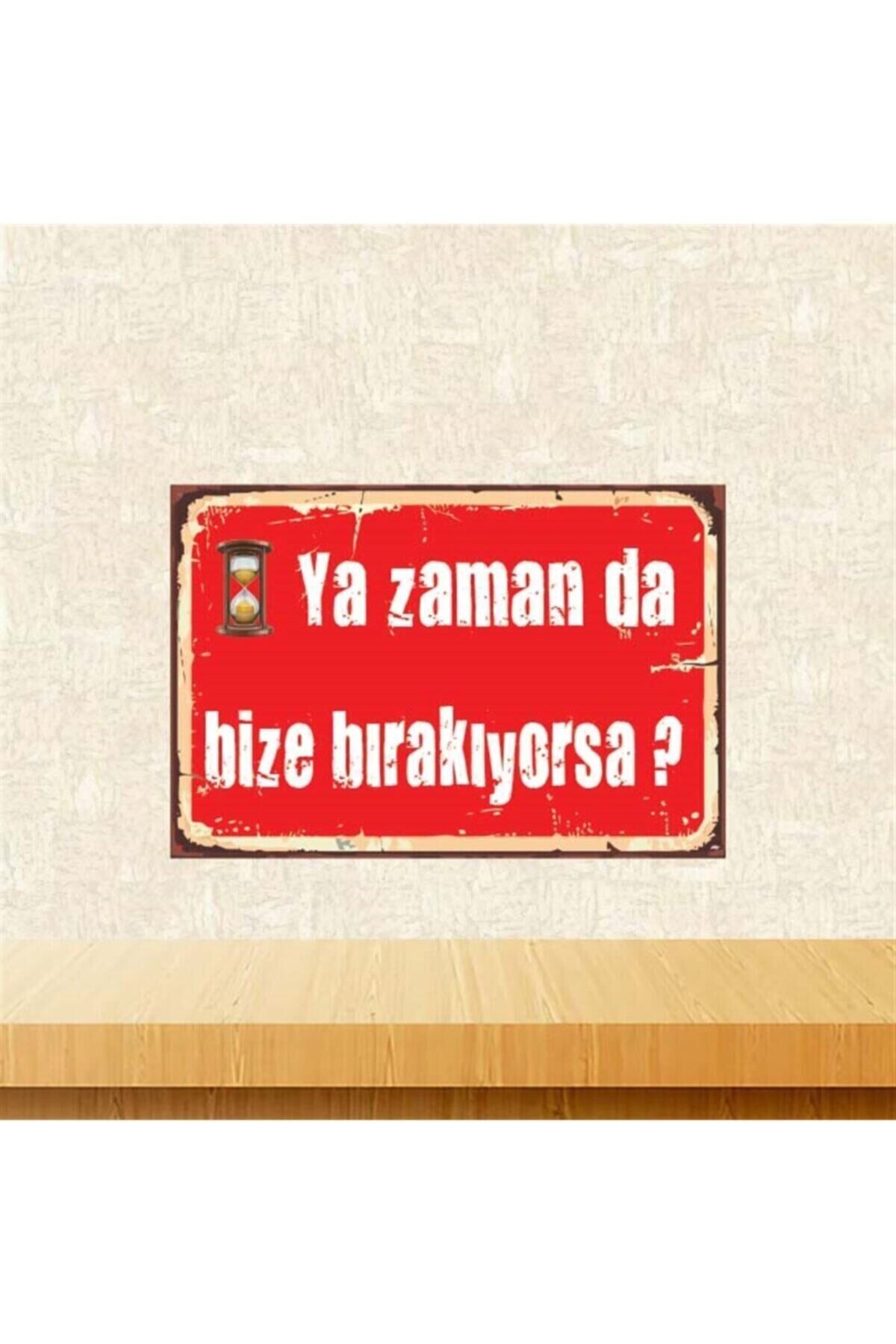 Ya Zaman Da Retro Ahşap Poster Tkfx4119