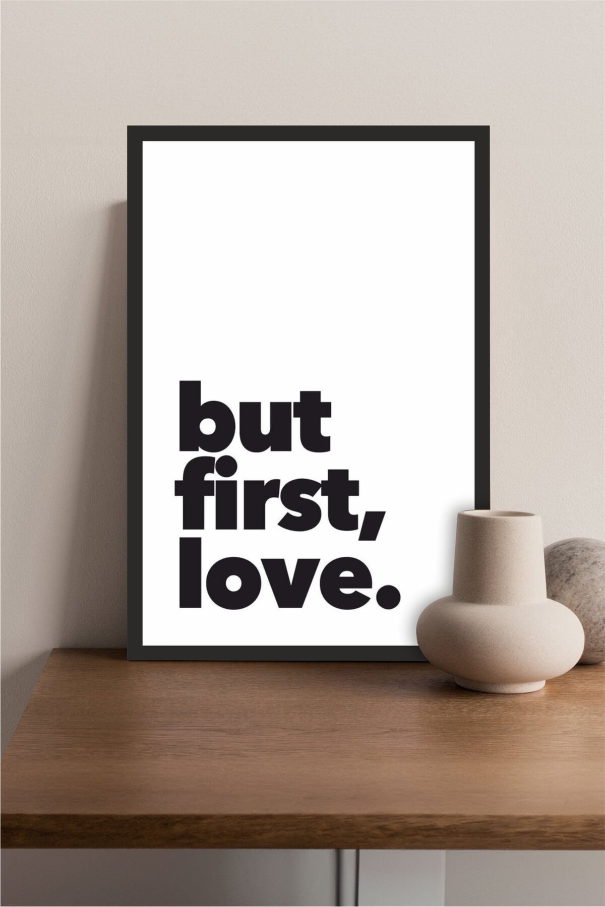 Home Yazılı Ahşap Mdf Çerçeve Görünümlü Mdf Tablo