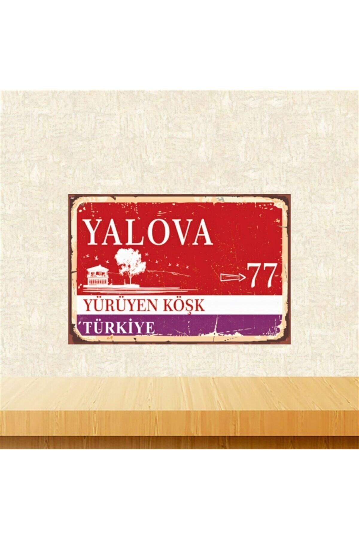 Retro Ahşap Tablo 20-30 cm Tkfx5779