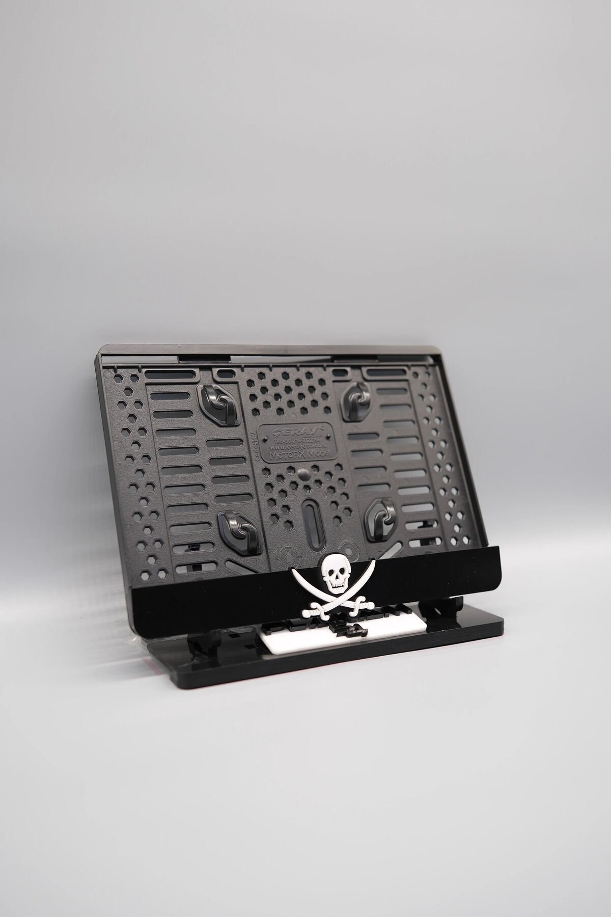 KORSAN 3D KABARTMALI PLEKSİ MOTOR PLAKALIĞI