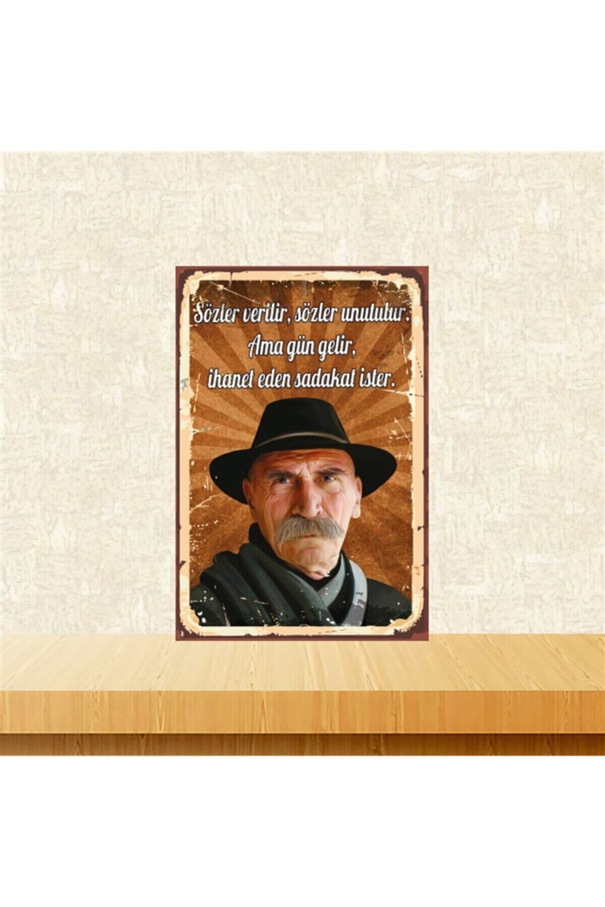 Ramiz Dayı Gün Gelir Ihanet Eden Sadakat Ister 20-30 Cm Retro Ahşap Tablo Tkfx4733