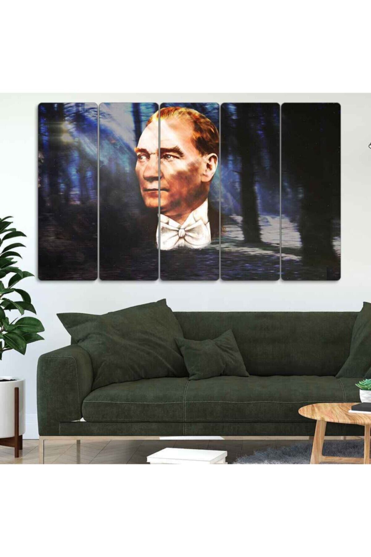 Mustafa Kemal Atatürk - 5 Parçalı Tablo