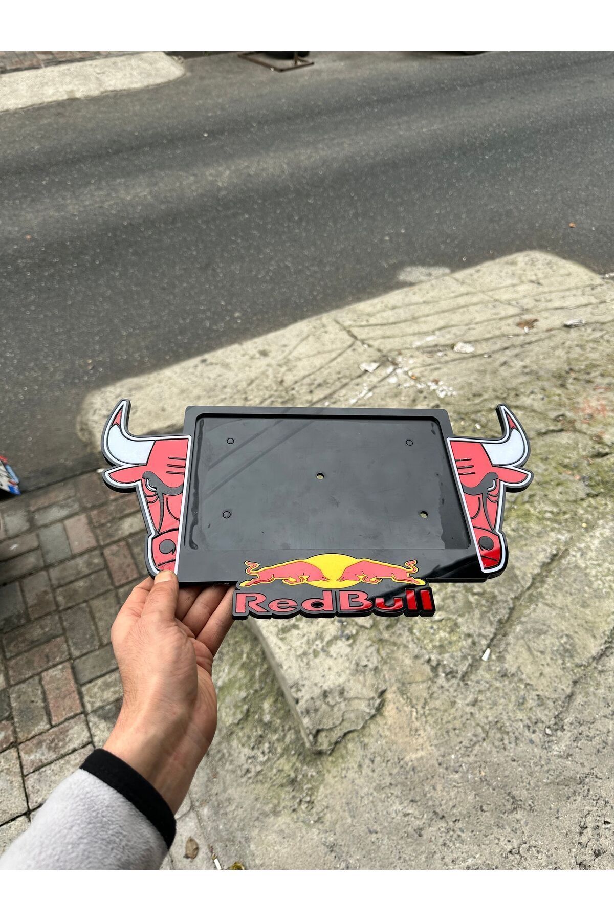 Özel Tasarım Pleksi Motor Plakalık (redbull) Uyumlu