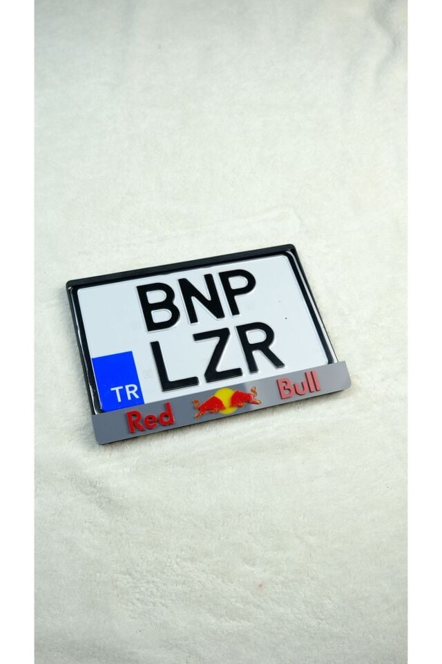 Red Bull 3D Uyumlu Lazer Kesim Pleksi Motor Plakalık