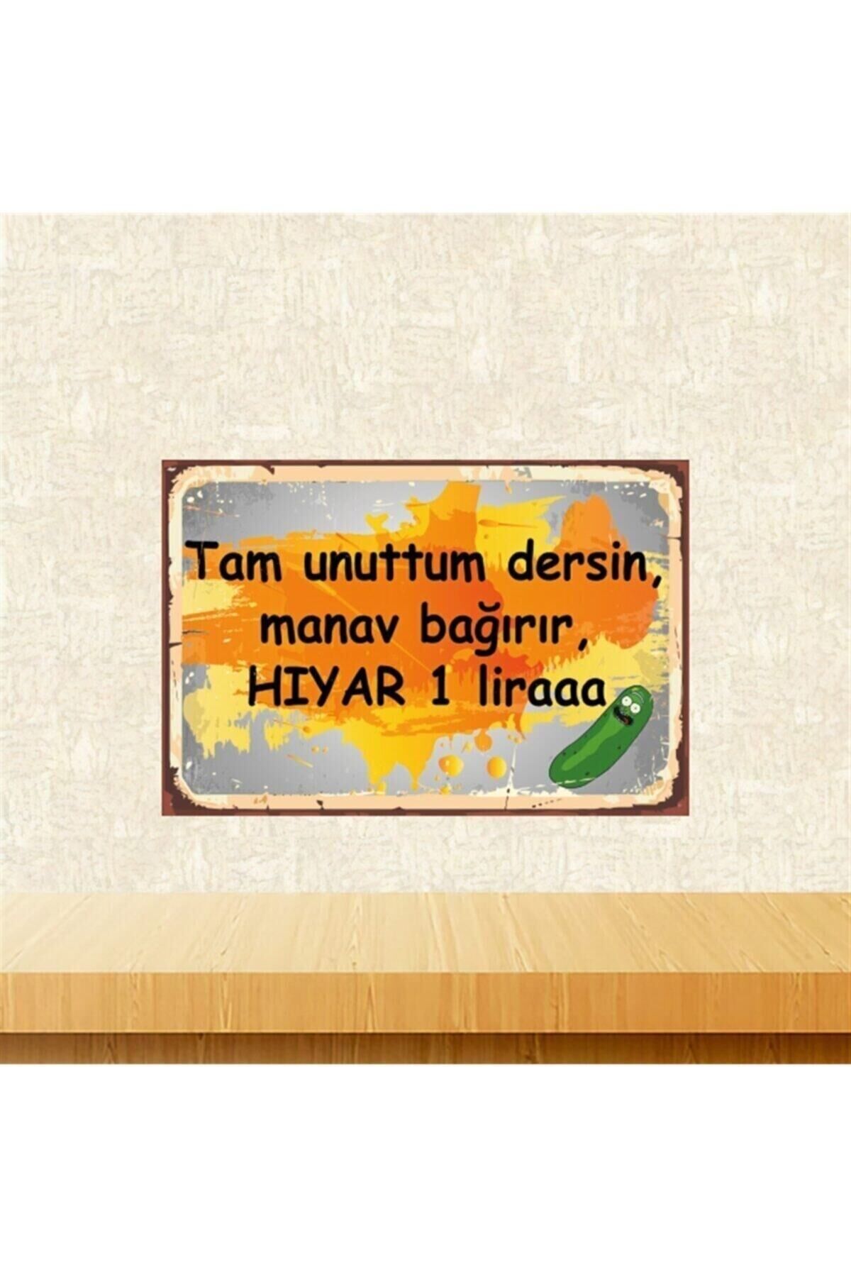 Tam Unuttum Dersin 20-30 Cm Retro Ahşap Tablo Tkfx5470