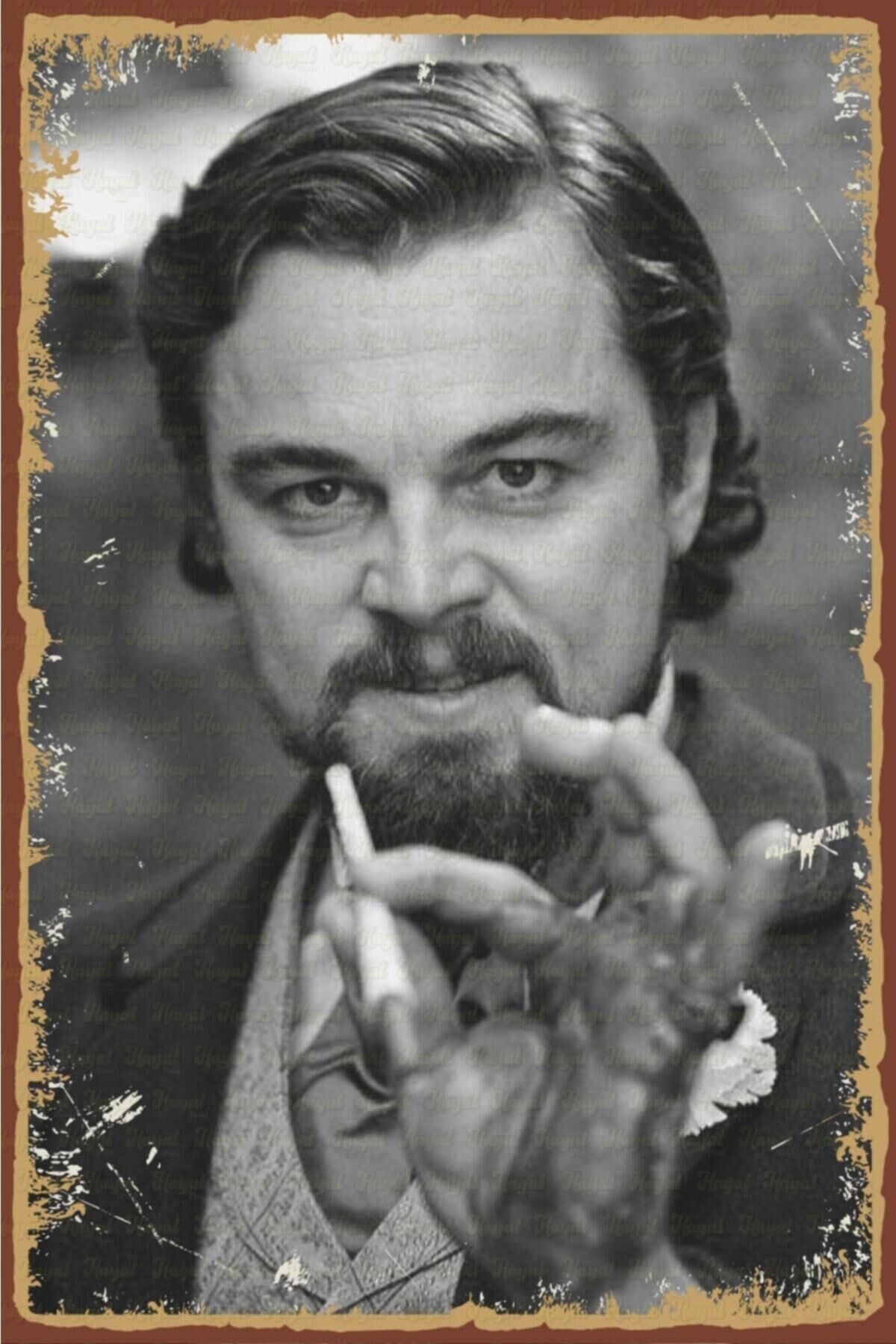 Leonardo Dicaprio Retro Ahşap Poster