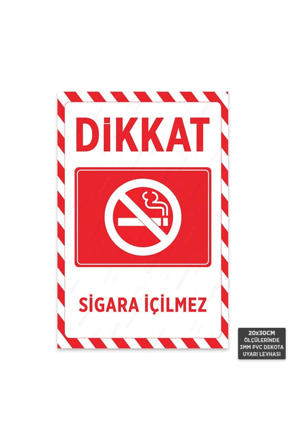 U1083 - Sigara İçilmez Dekota Uyarı Levhası (20x30cm)