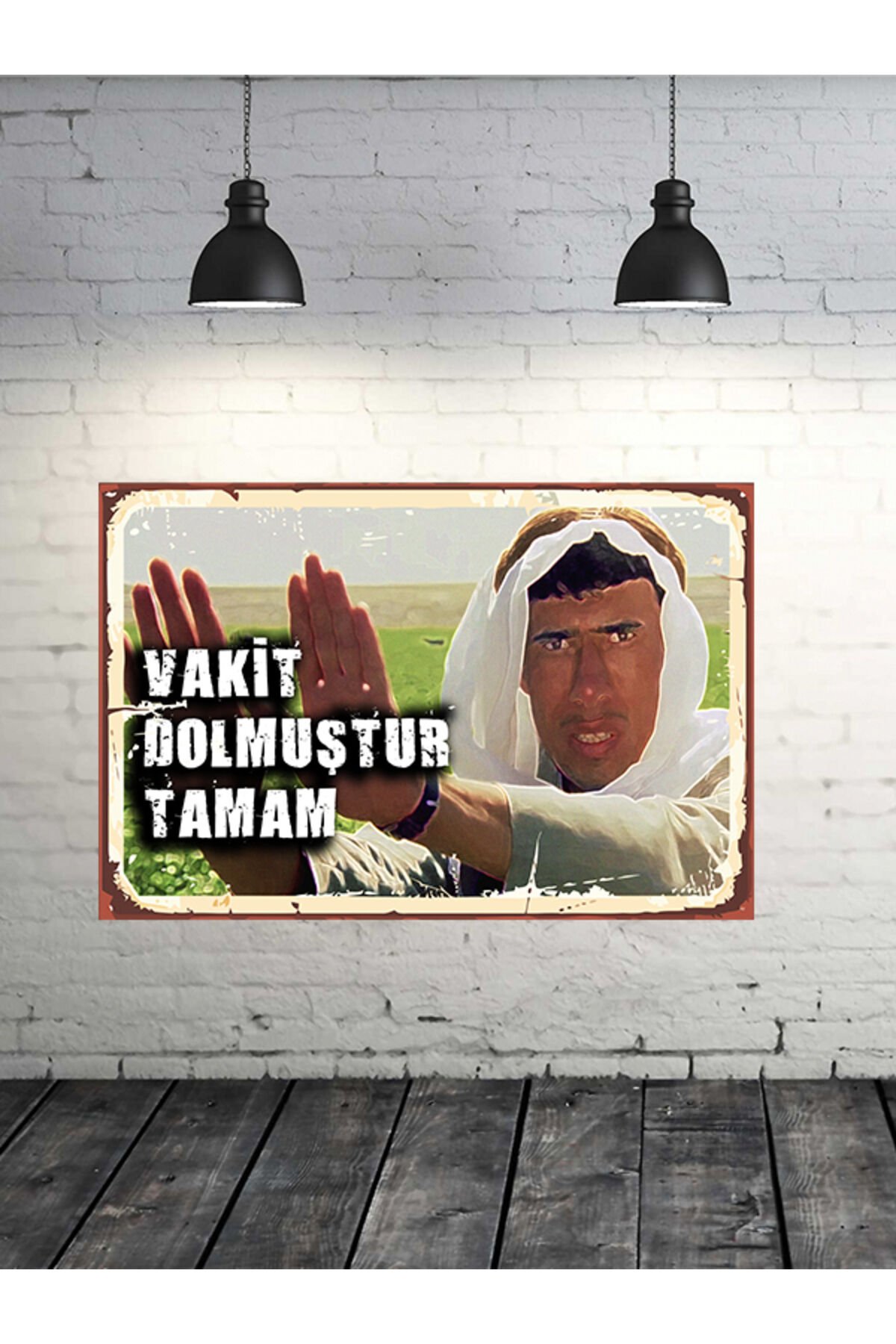 Vakit Dolmuştur Tamam Kibar Feyzo Bilo Replikleri 20x30 Cm Retro Ahşap Tablo