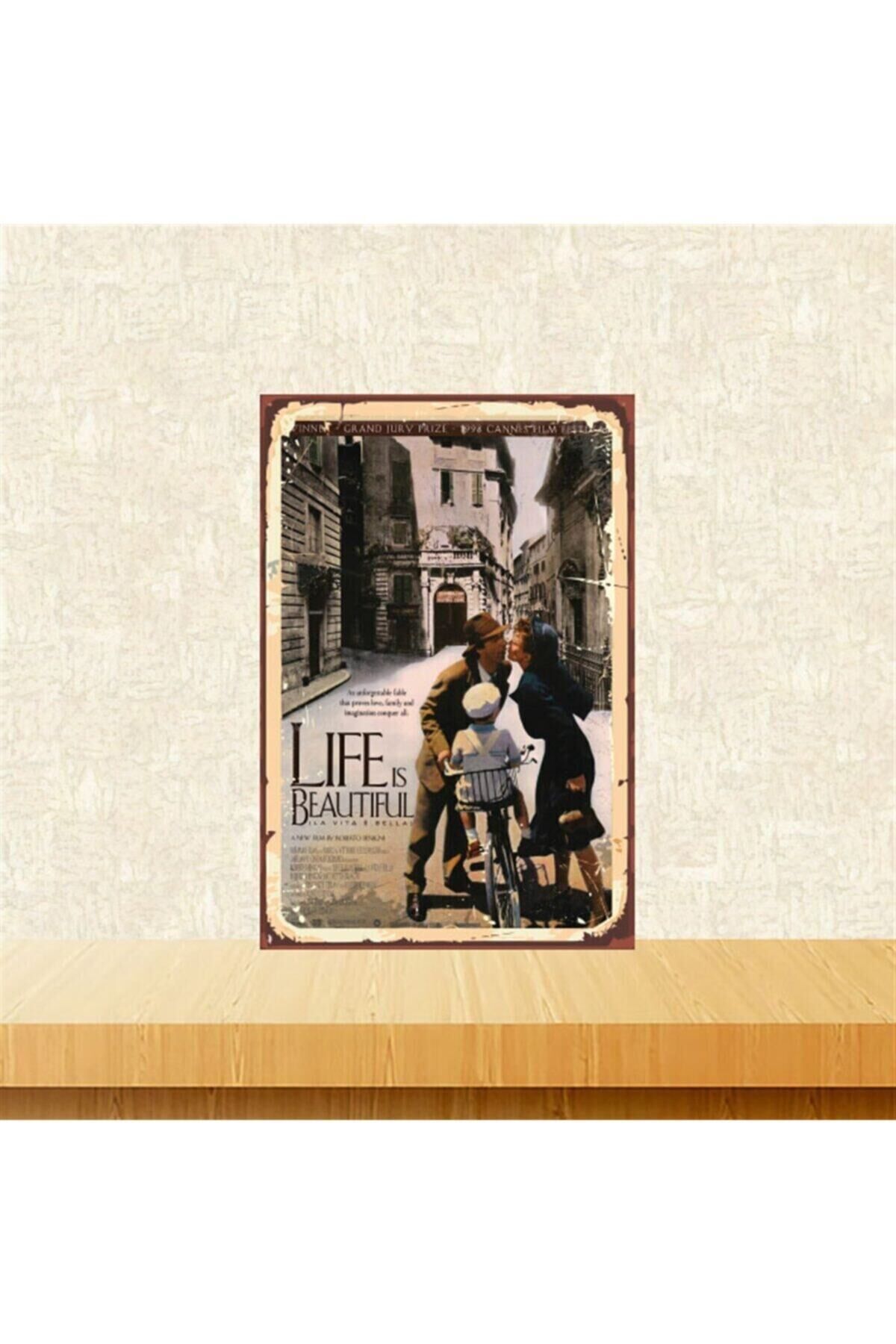 Life Is Istanbul 20-30 Cm Retro Ahşap Tablo Tkfx5243