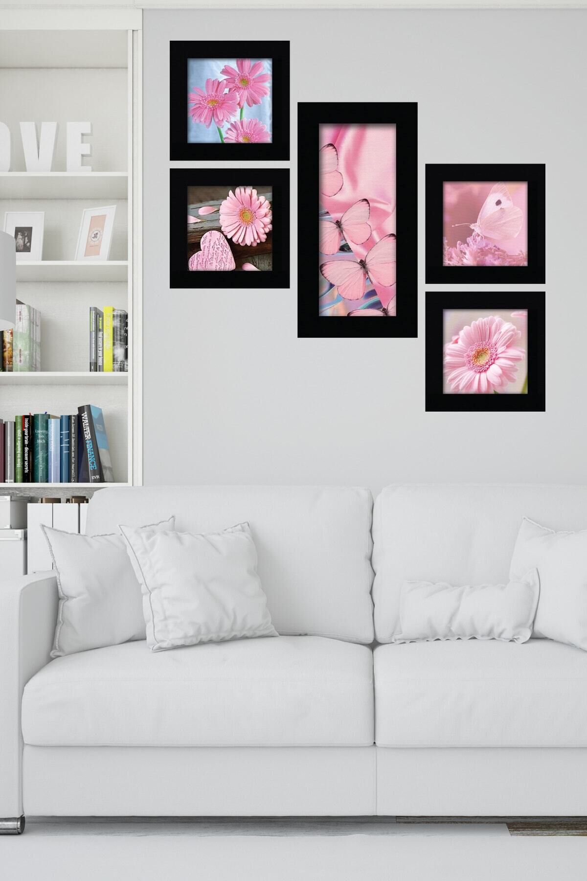 Collage Style 5 Parçalı Mdf Tablo Atf267