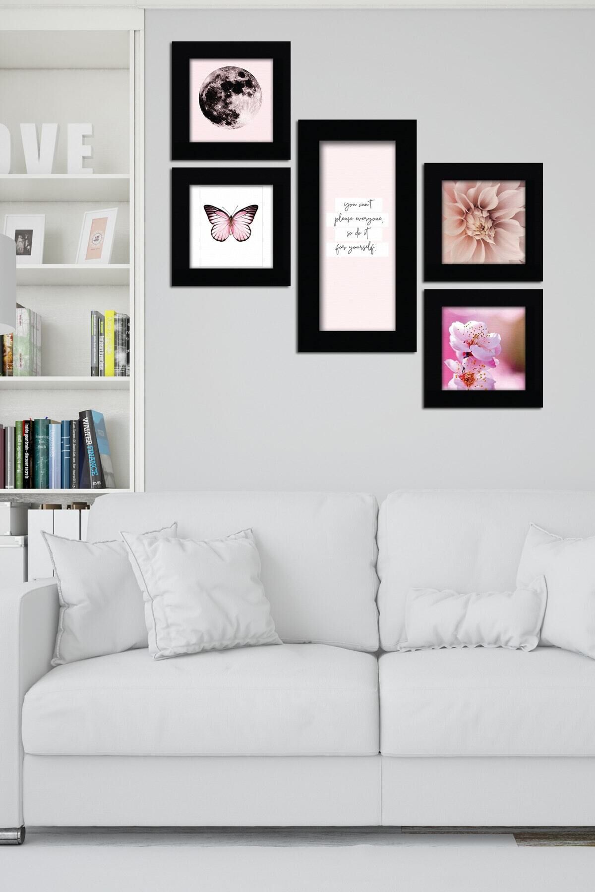 Collage Style 5 Parçalı Mdf Tablo Atf215