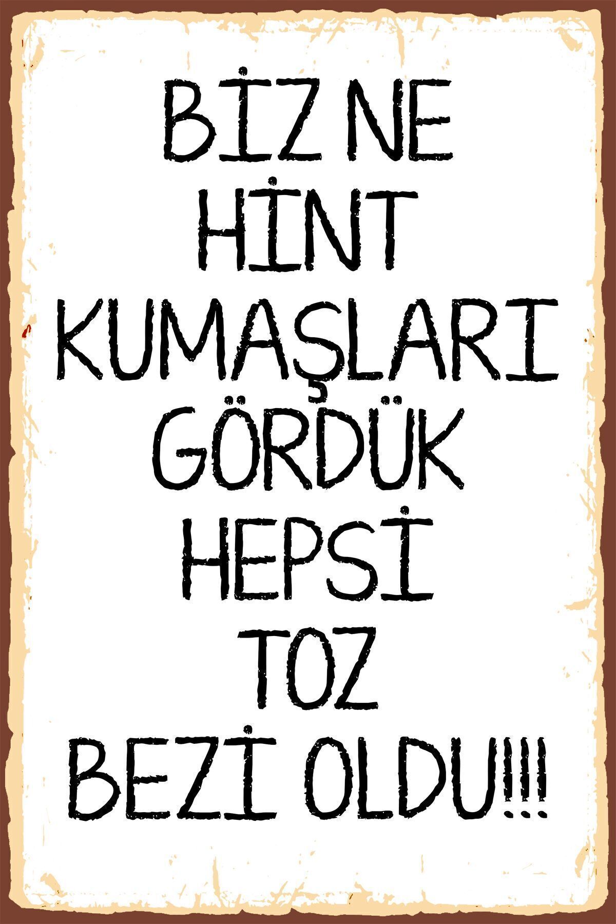 Duvar Yazısı Hint Kumaşı