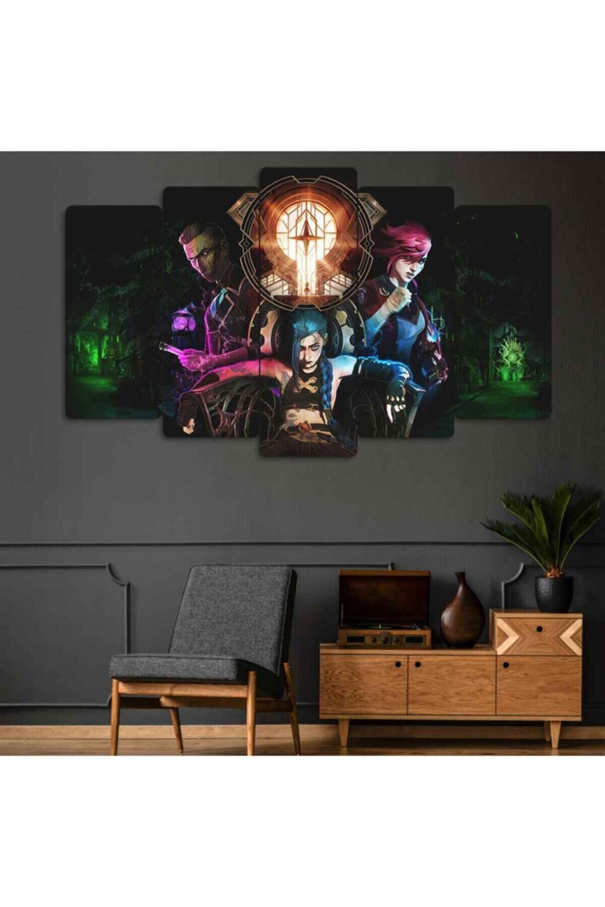 Arcane - 5 Parçalı Tablo