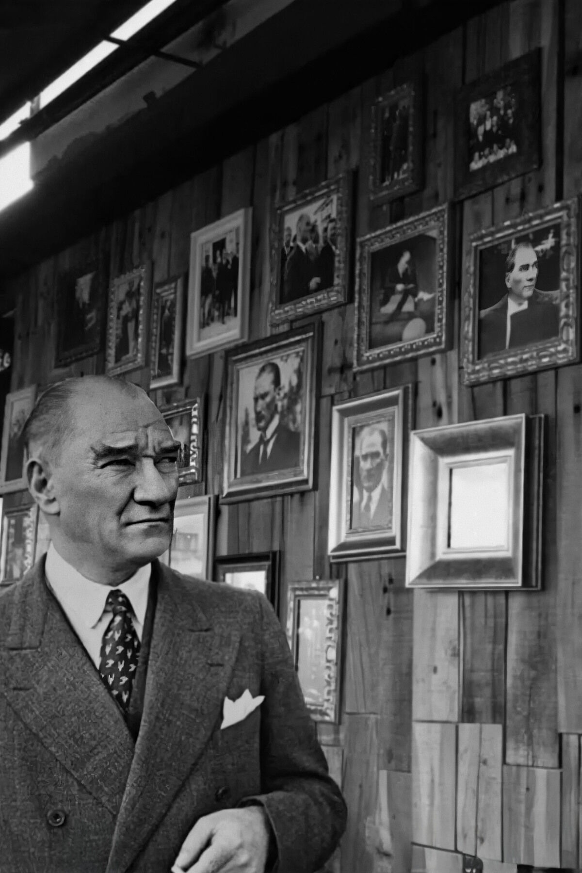 Atatürk Mdf Retro Ahşap Poster Tablo 20x30