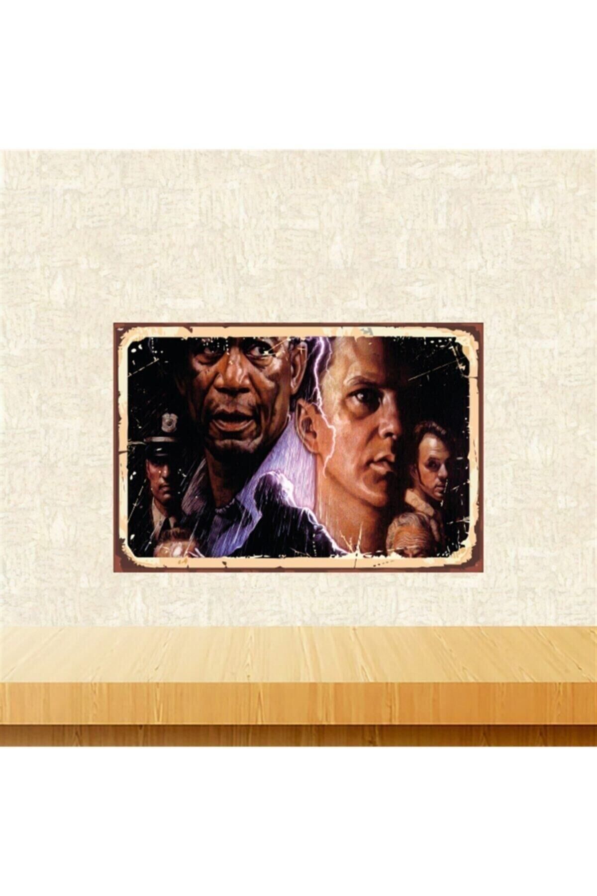 Esaretin Bedeli Tasarımlı 20-30 Cm Retro Ahşap Tablo Tkfx5700