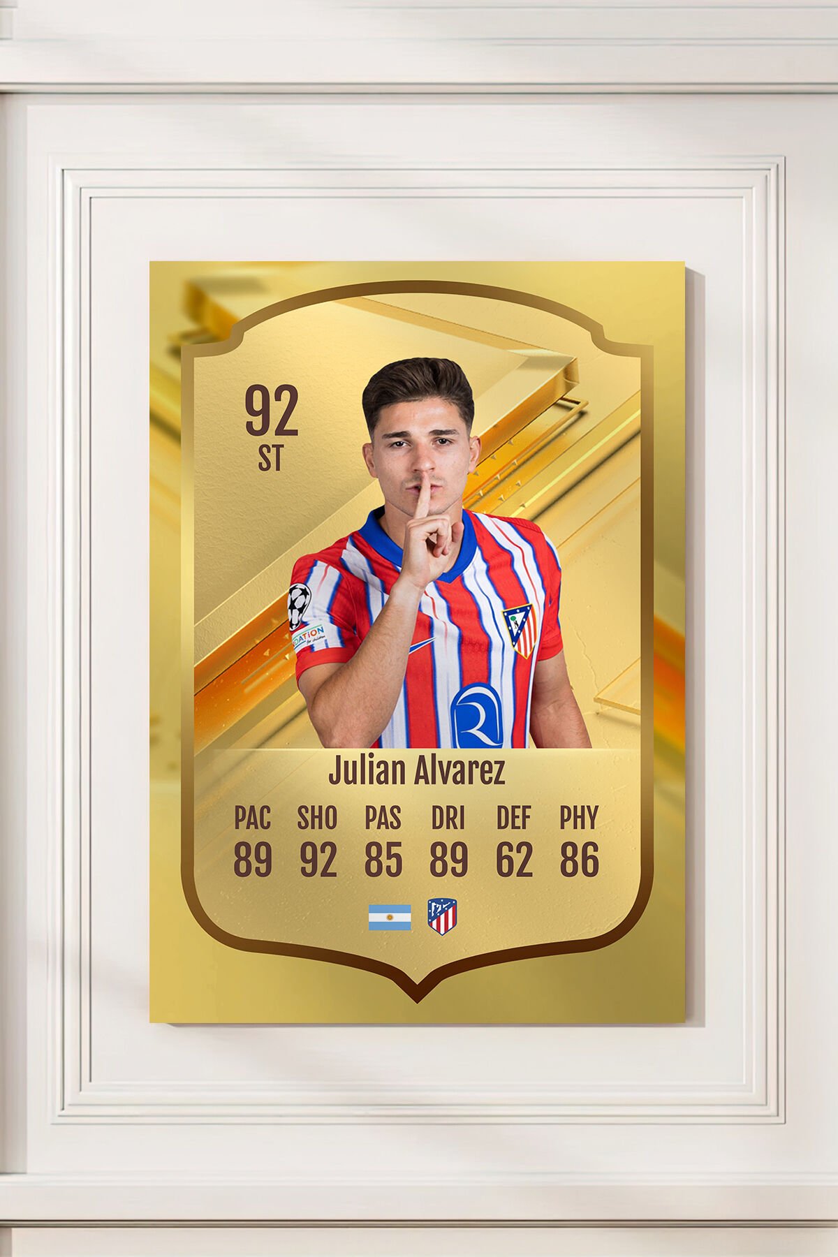 Futbolcu Fut Card mdf tablo serisi seti